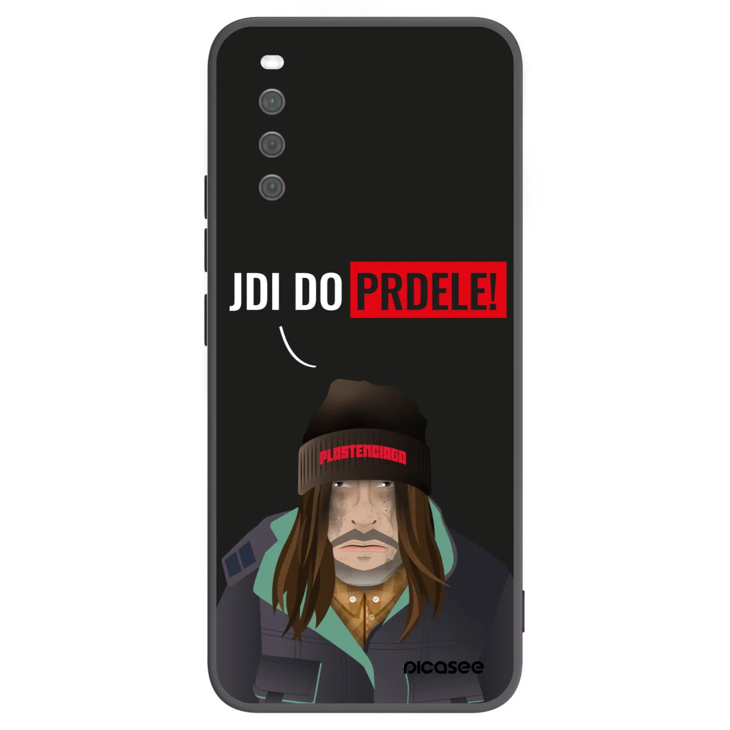 Picasee silikonowe czarne etui na Sony Xperia 10 III - Bezďák
