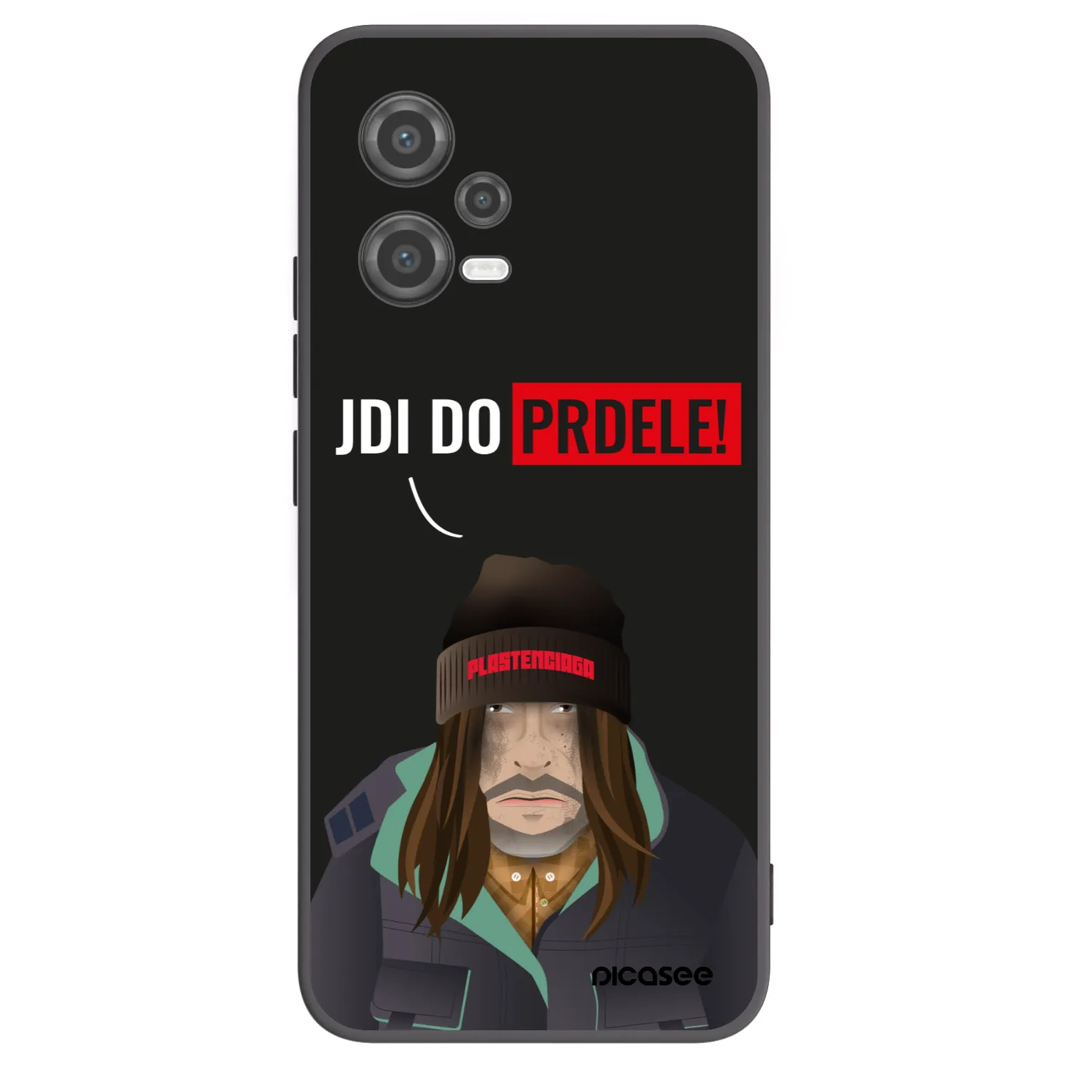 Picasee silikonowe czarne etui na Xiaomi Poco X5 - Bezďák