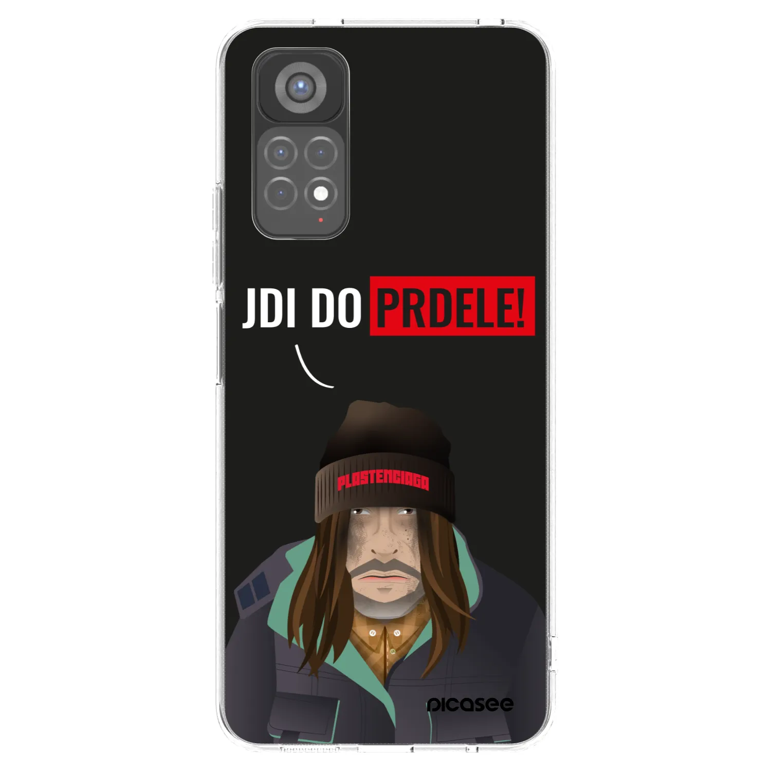 Picasee silikonowe przeźroczyste etui na Xiaomi Redmi Note 11S 5G - Bezďák