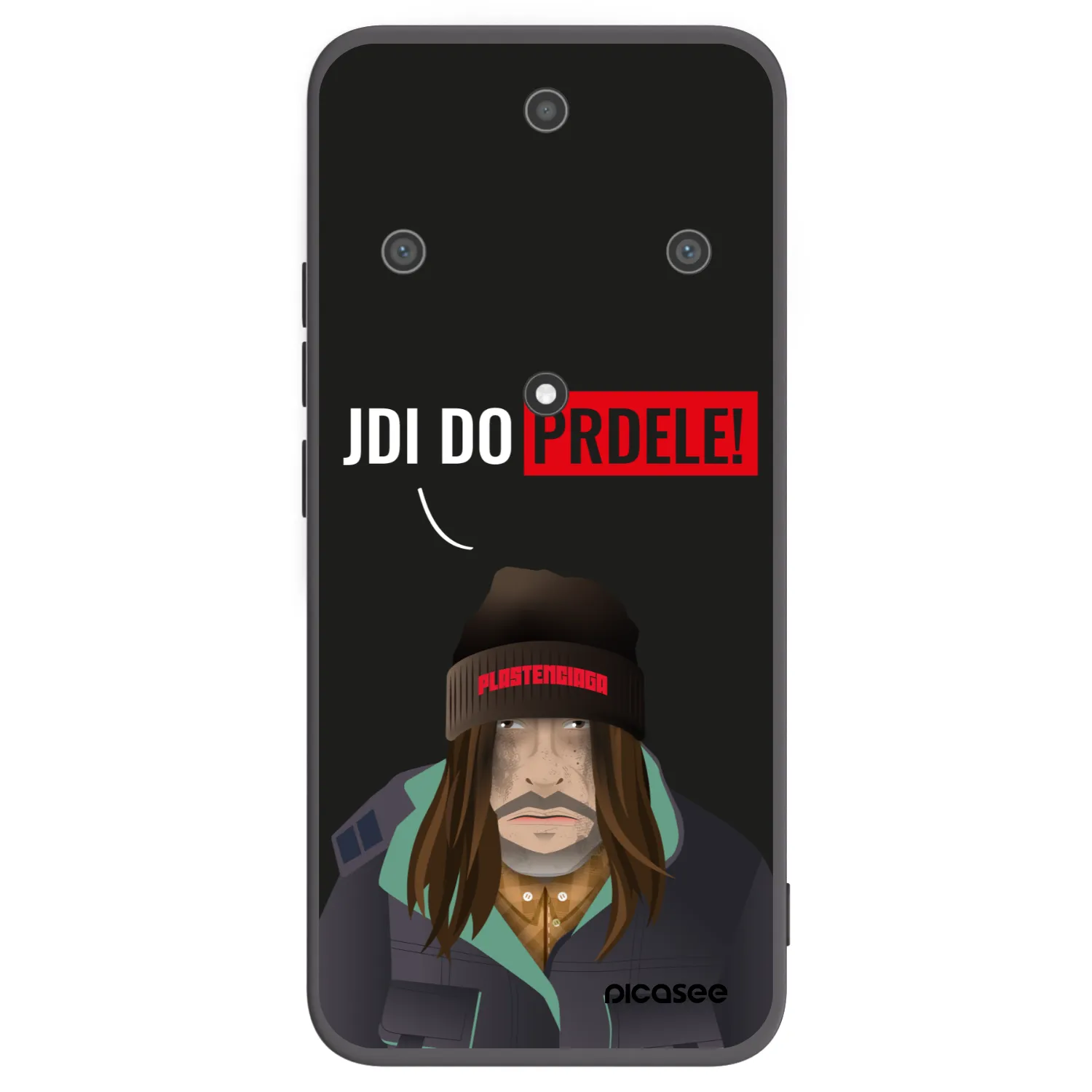 Picasee silikonowe czarne etui na Honor Magic5 Lite 5G - Bezďák