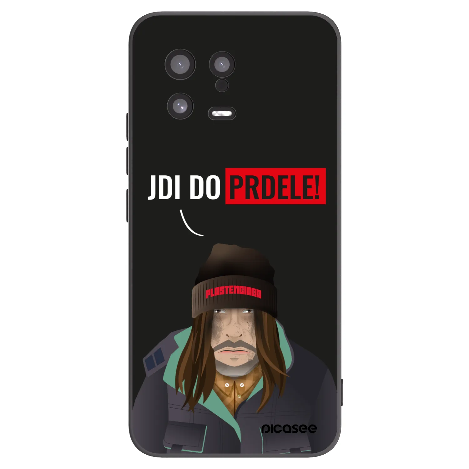 Picasee silikonowe czarne etui na Xiaomi 13 - Bezďák