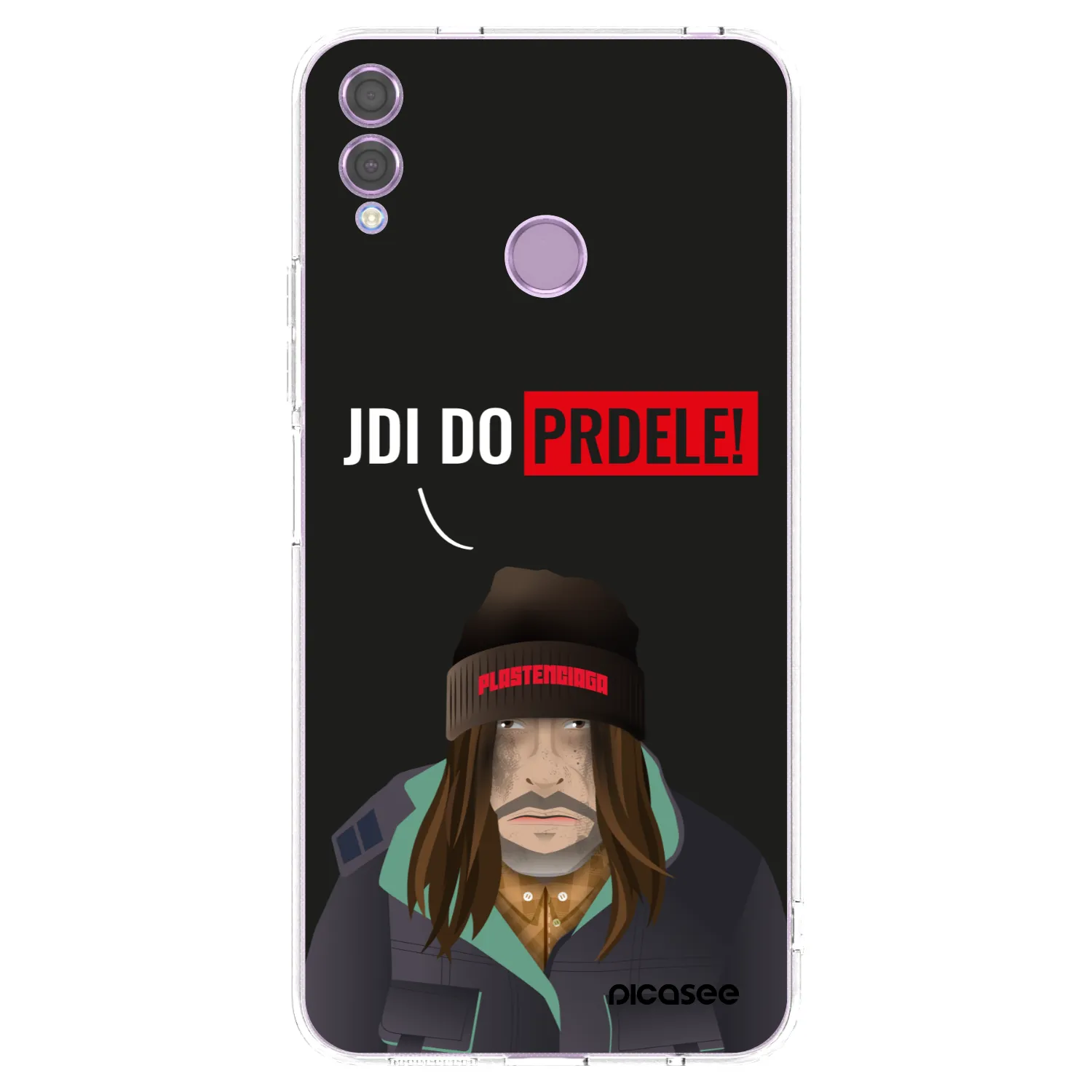 Picasee silikonowe przeźroczyste etui na Honor 8X - Bezďák