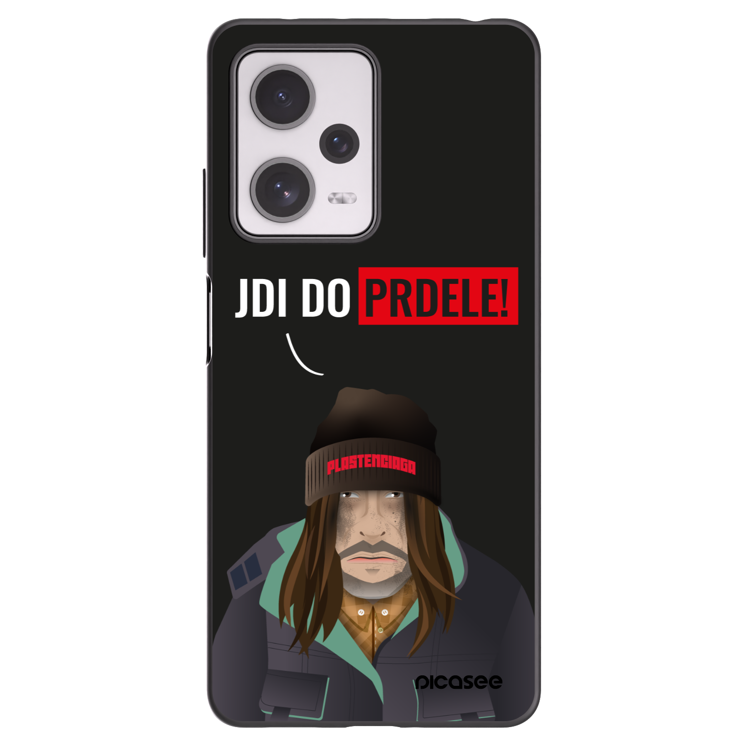 Picasee silikonowe czarne etui na Xiaomi Redmi Note 12 Pro+ 5G - Bezďák