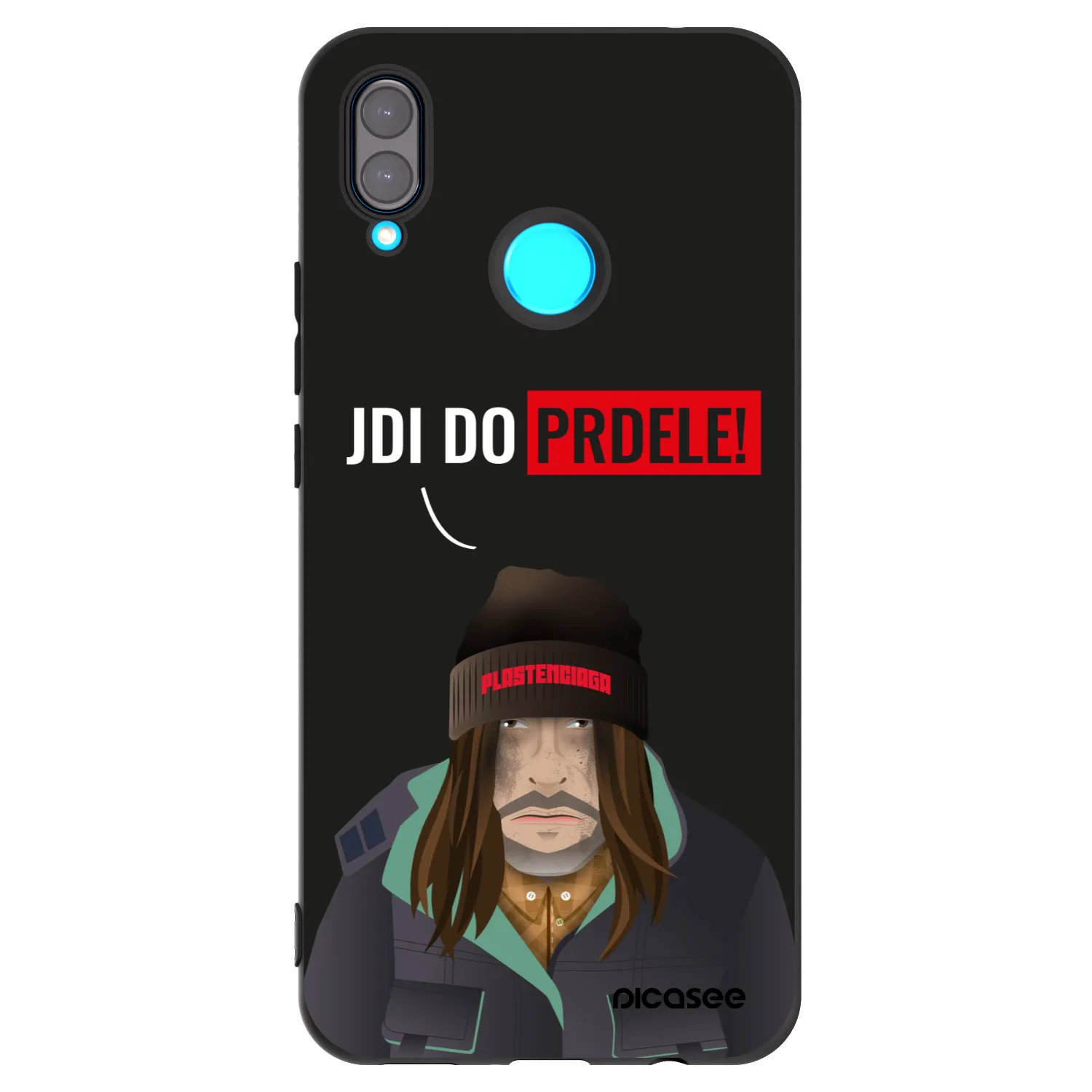 Picasee silikonowe czarne etui na Huawei Nova 3i - Bezďák