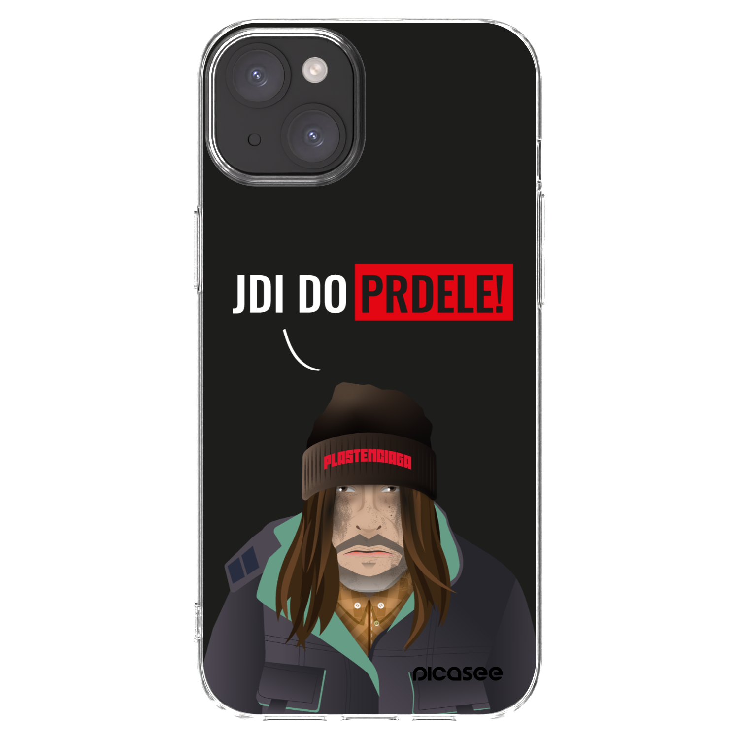 Picasee silikonowe przeźroczyste etui na Apple iPhone 15 Plus - Bezďák