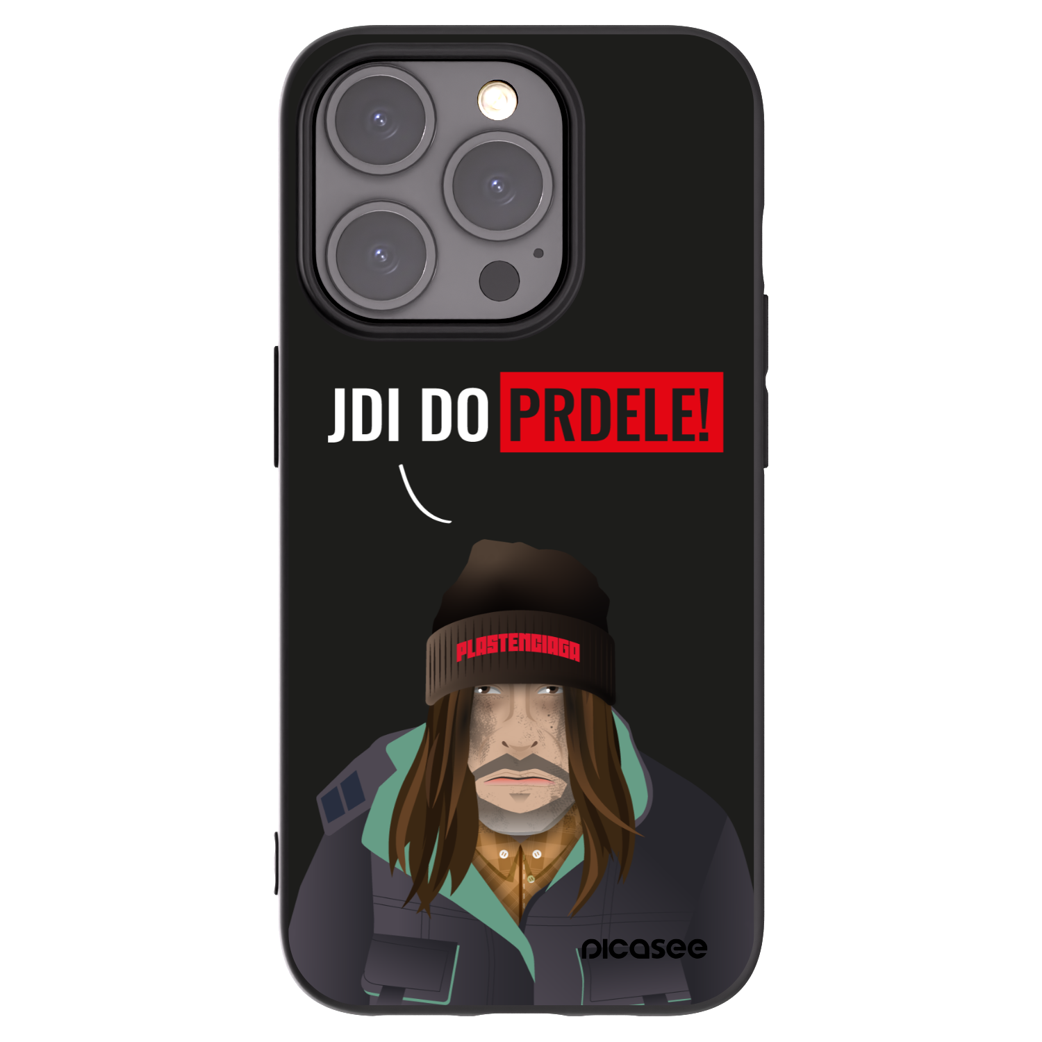 Picasee silikonowe czarne etui na Apple iPhone 15 Pro - Bezďák