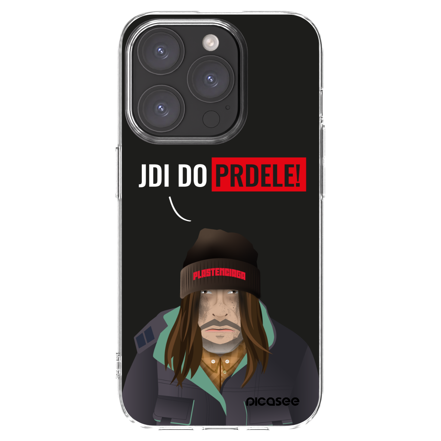 Picasee silikonowe przeźroczyste etui na Apple iPhone 15 Pro - Bezďák