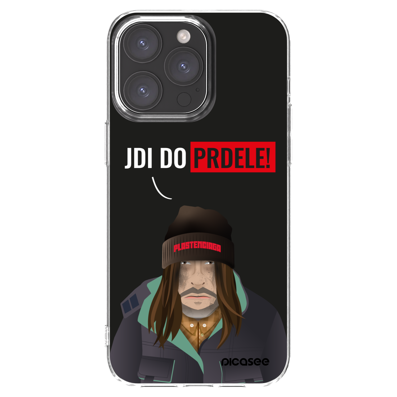 Picasee silikonowe przeźroczyste etui na Apple iPhone 15 Pro Max - Bezďák