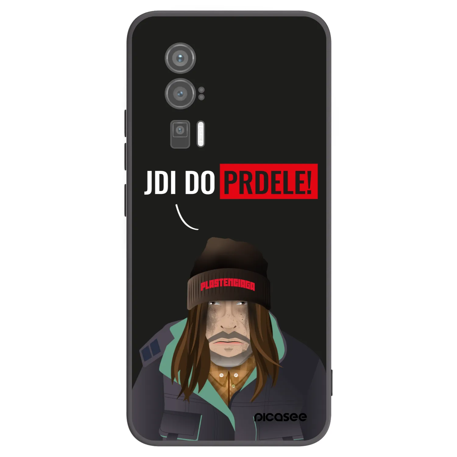 Picasee silikonowe czarne etui na Xiaomi Poco F5 Pro 5G - Bezďák