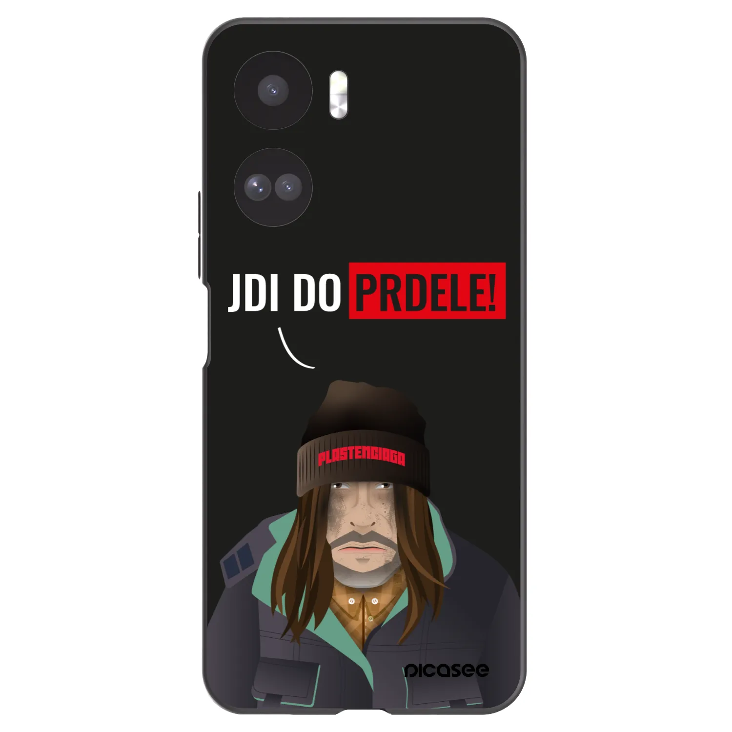 Picasee silikonowe czarne etui na Honor 90 Lite 5G - Bezďák