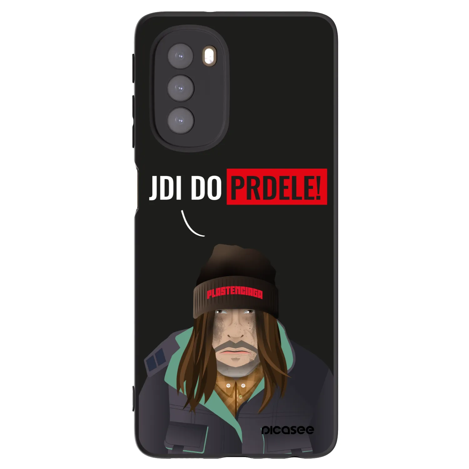 Picasee silikonowe czarne etui na Motorola Moto G51 - Bezďák