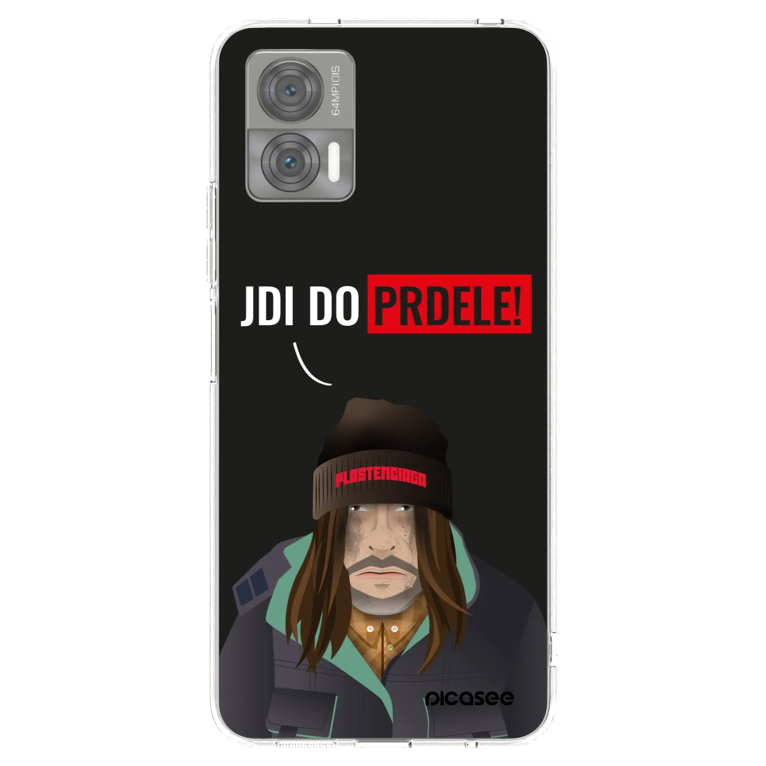 Picasee silikonowe przeźroczyste etui na Motorola Edge 30 Neo - Bezďák