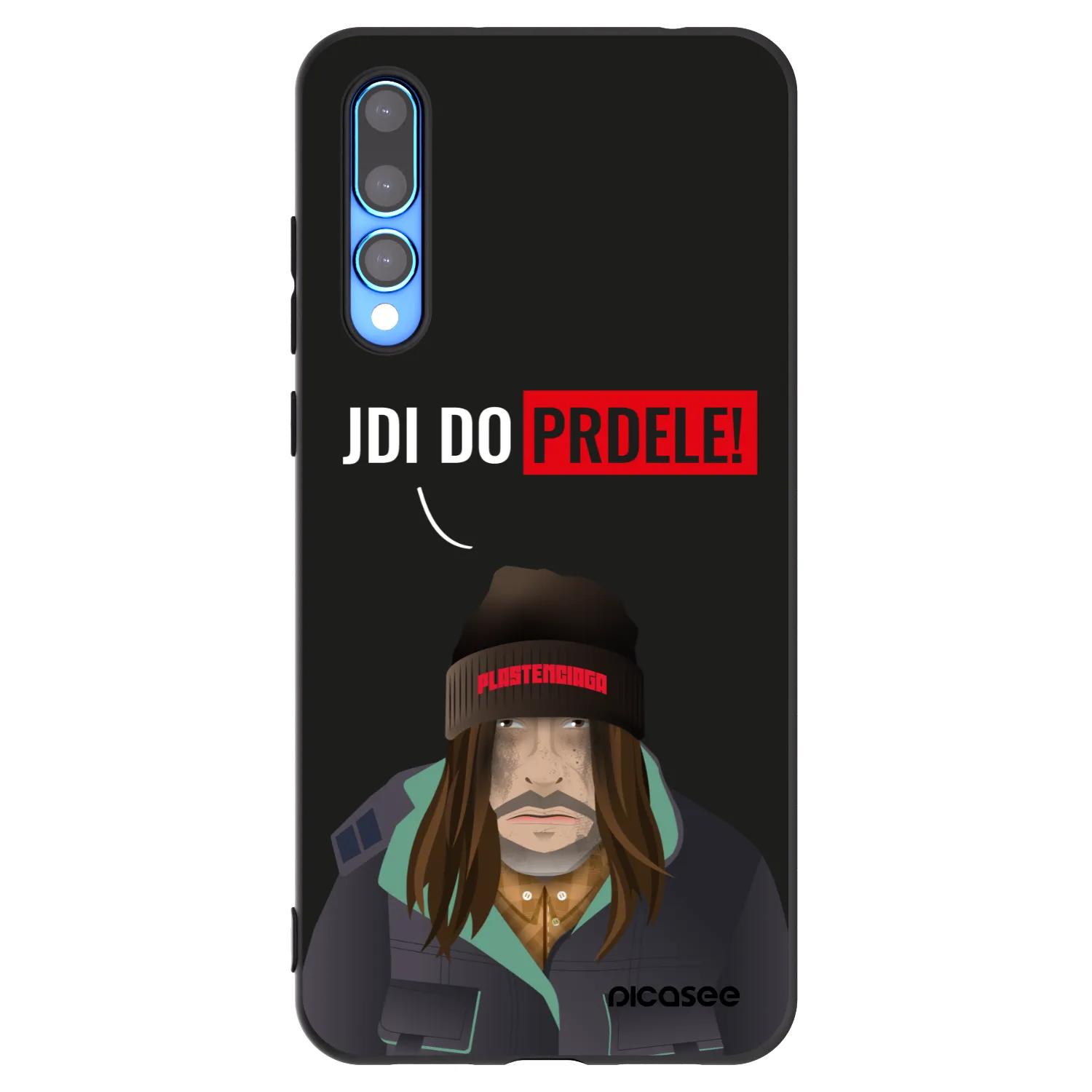 Picasee silikonowe czarne etui na Huawei P20 Pro - Bezďák