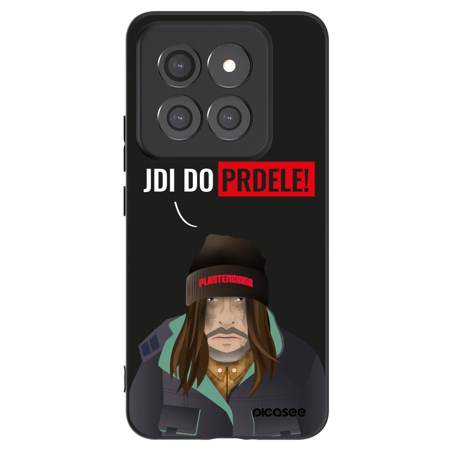 Picasee silikonowe czarne etui na Xiaomi 14 Pro - Bezďák