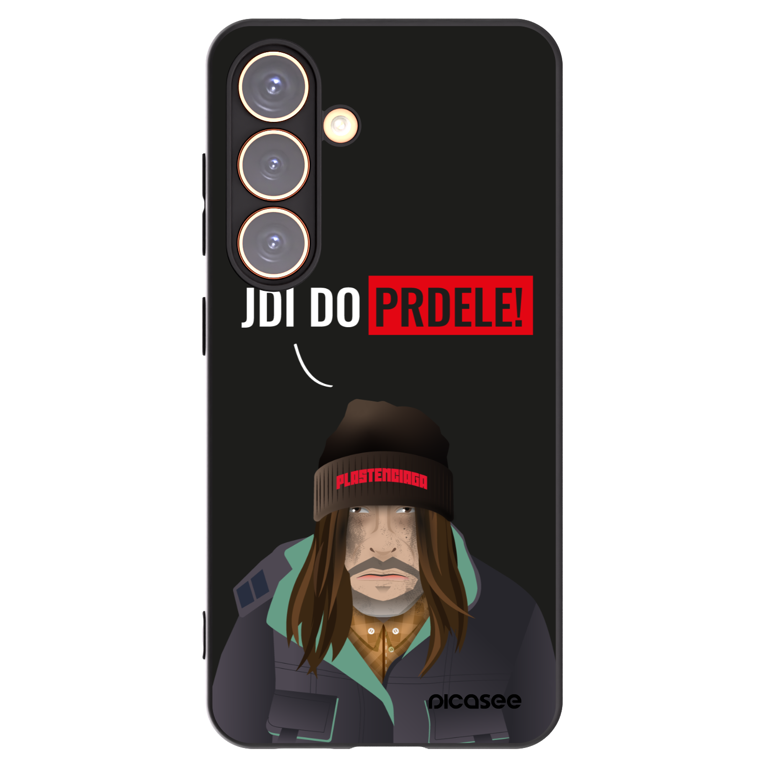 Picasee silikonowe czarne etui na Samsung Galaxy S24 S921B 5G - Bezďák
