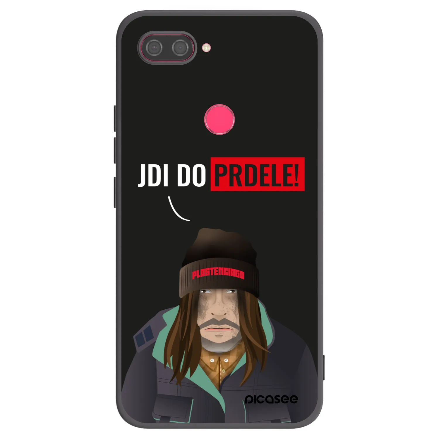 Picasee silikonowe czarne etui na Xiaomi Mi 8 Lite - Bezďák