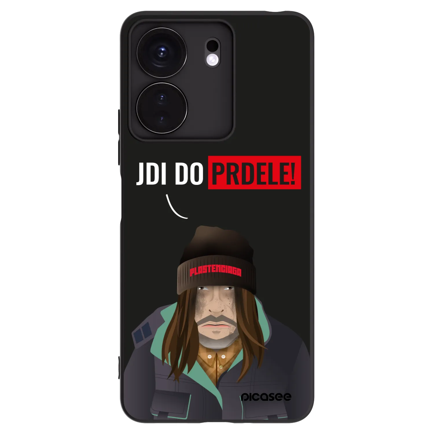 Picasee silikonowe czarne etui na Xiaomi Redmi 13C 4G - Bezďák