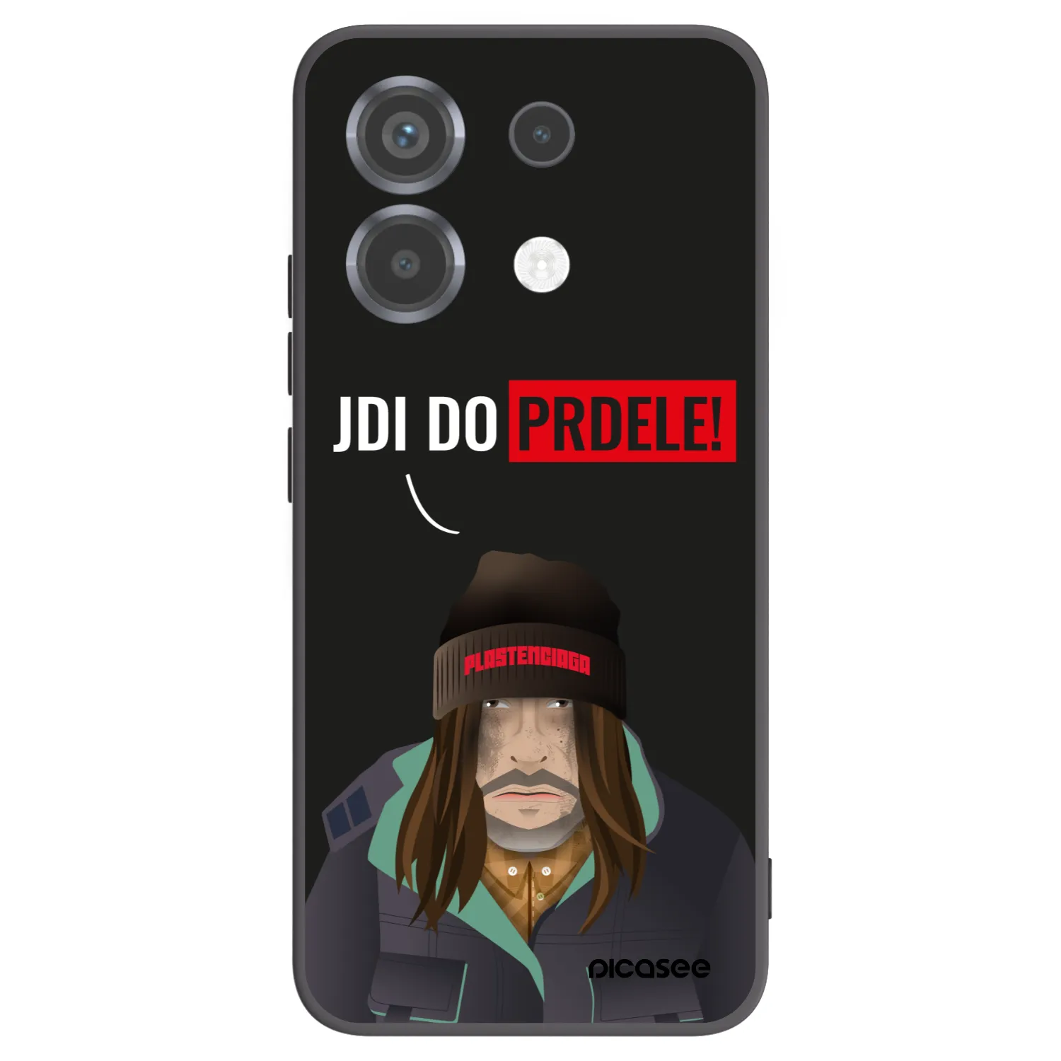 Picasee silikonowe czarne etui na Xiaomi Poco X6 - Bezďák