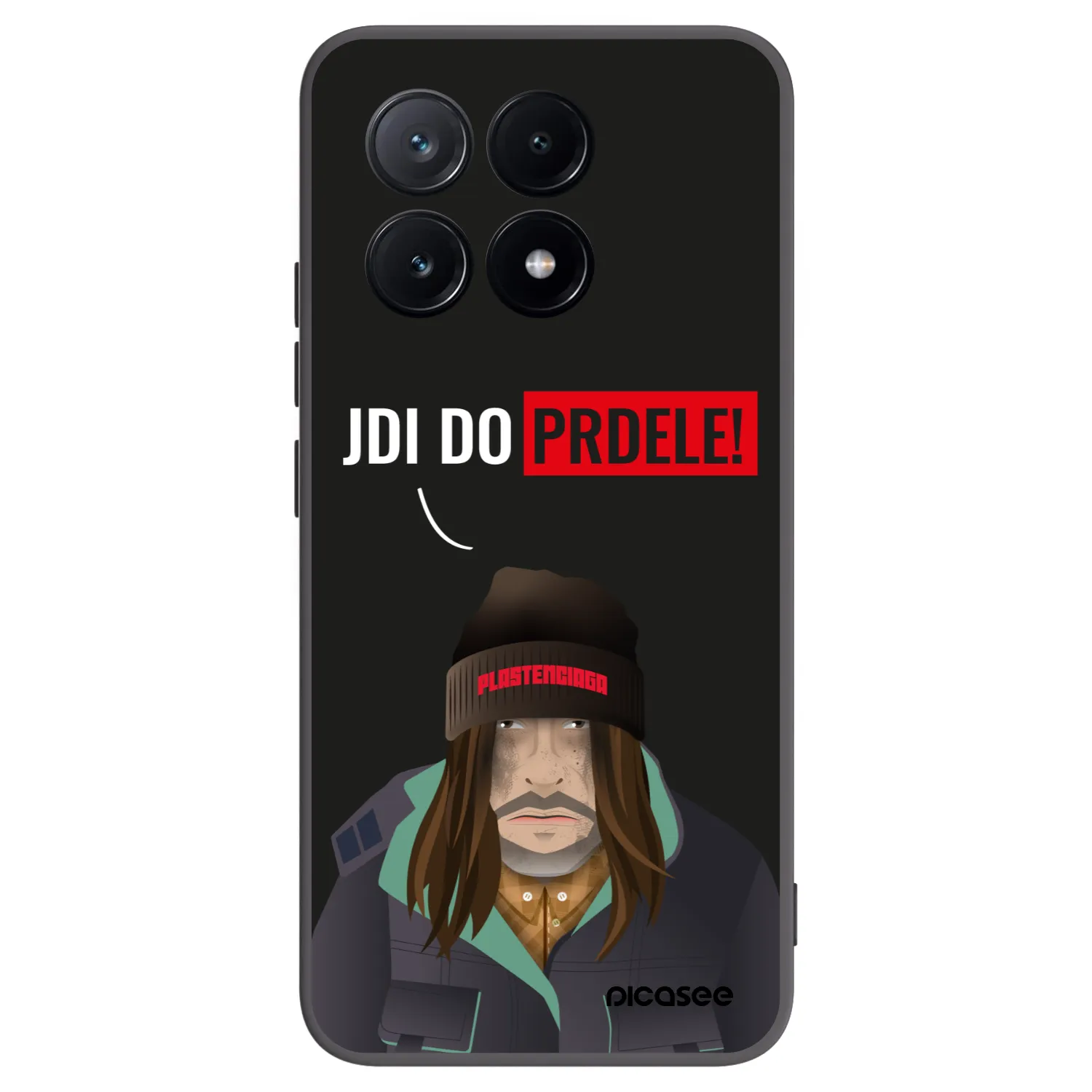 Picasee silikonowe czarne etui na Xiaomi Poco X6 Pro - Bezďák