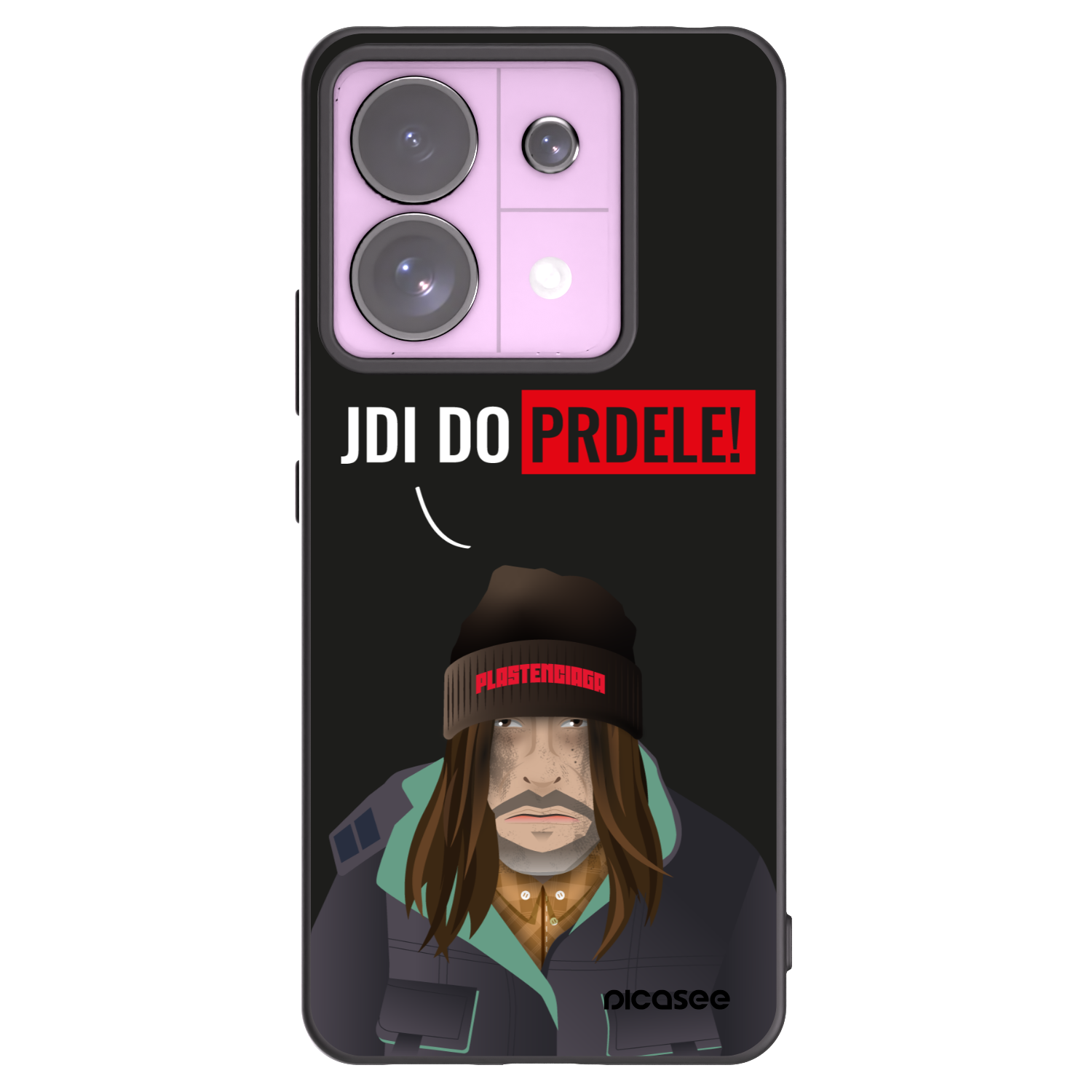 Picasee silikonowe czarne etui na Xiaomi Redmi Note 13 Pro 5G - Bezďák