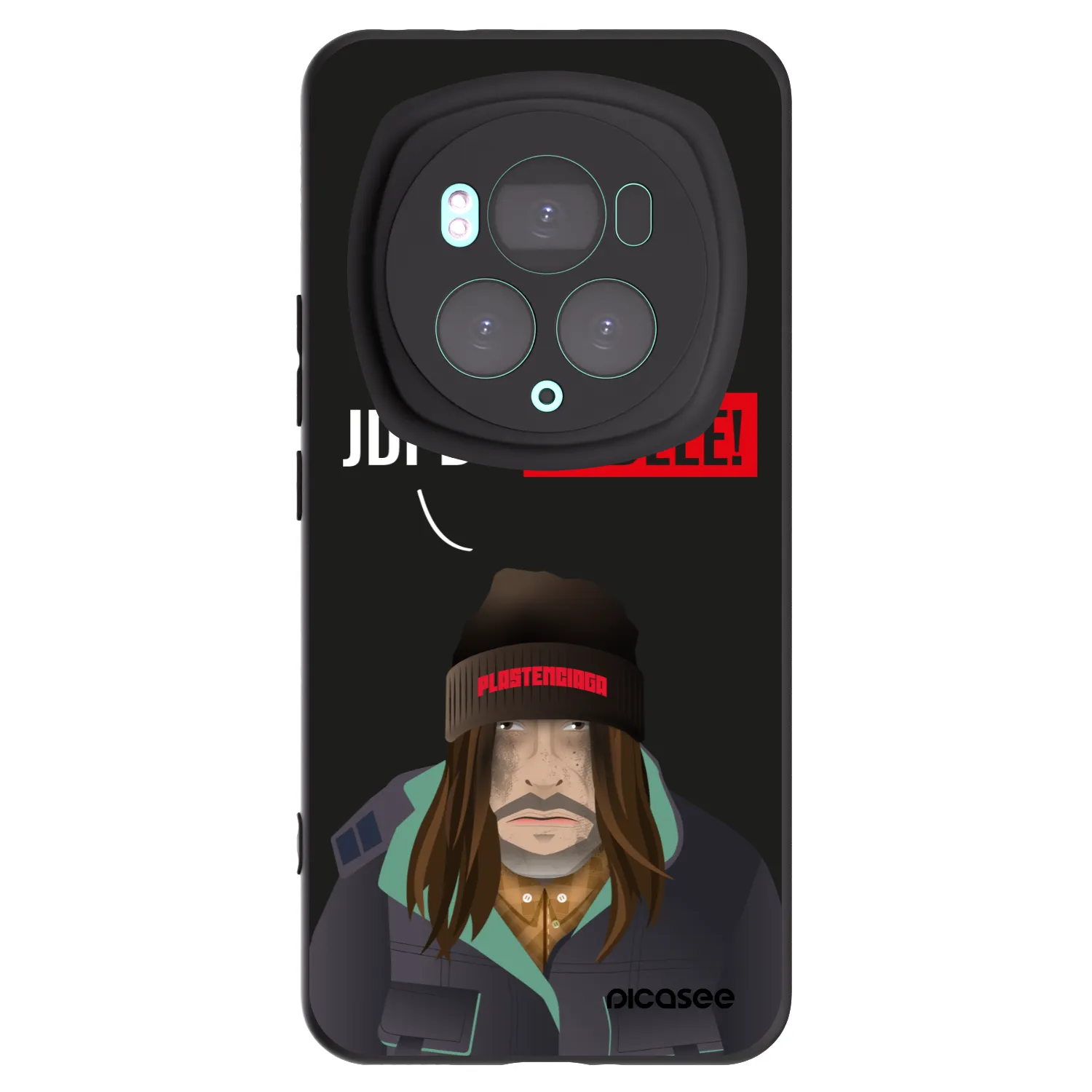 Picasee silikonowe czarne etui na Honor Magic6 Pro - Bezďák