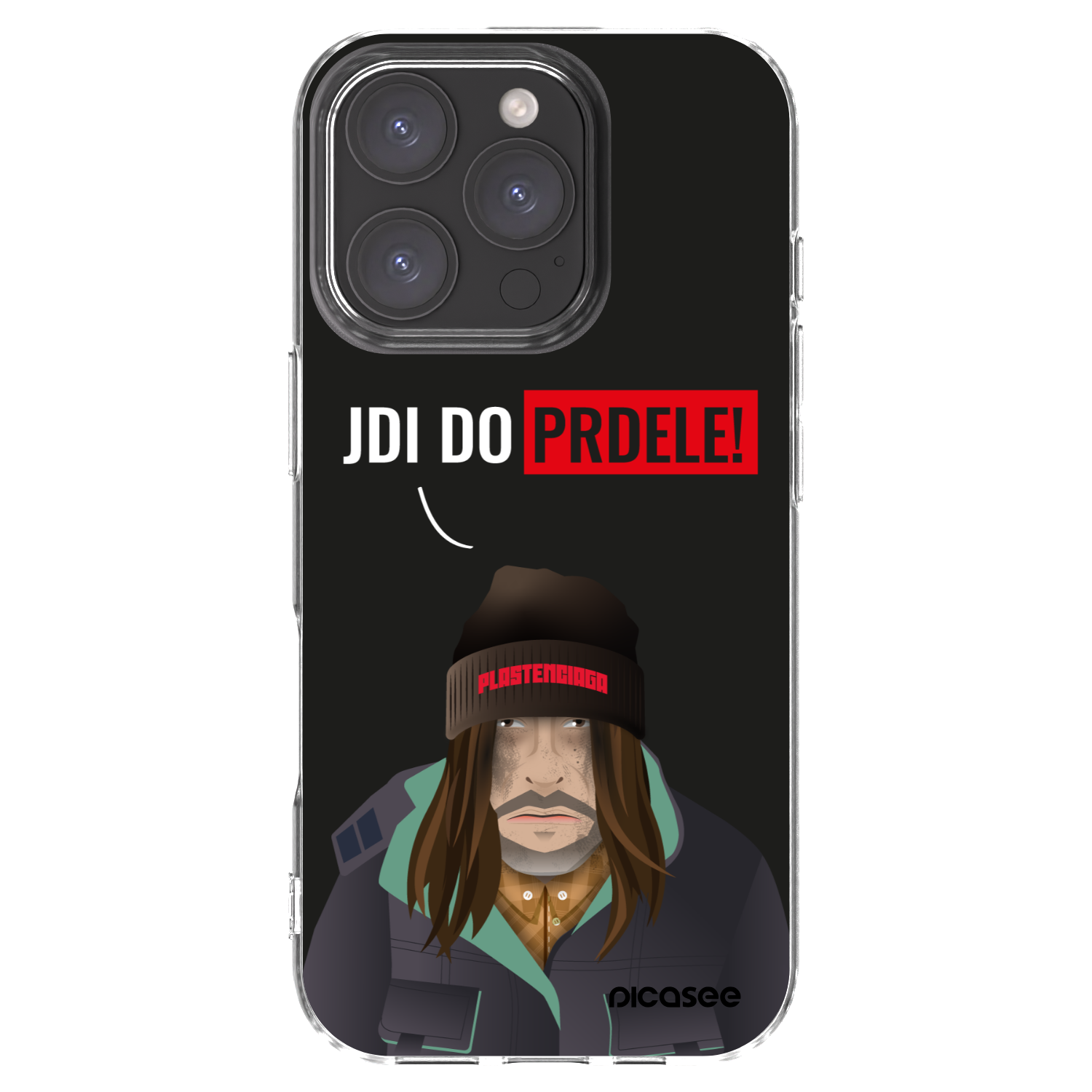 Picasee silikonowe przeźroczyste etui na Apple iPhone 16 Pro - Bezďák