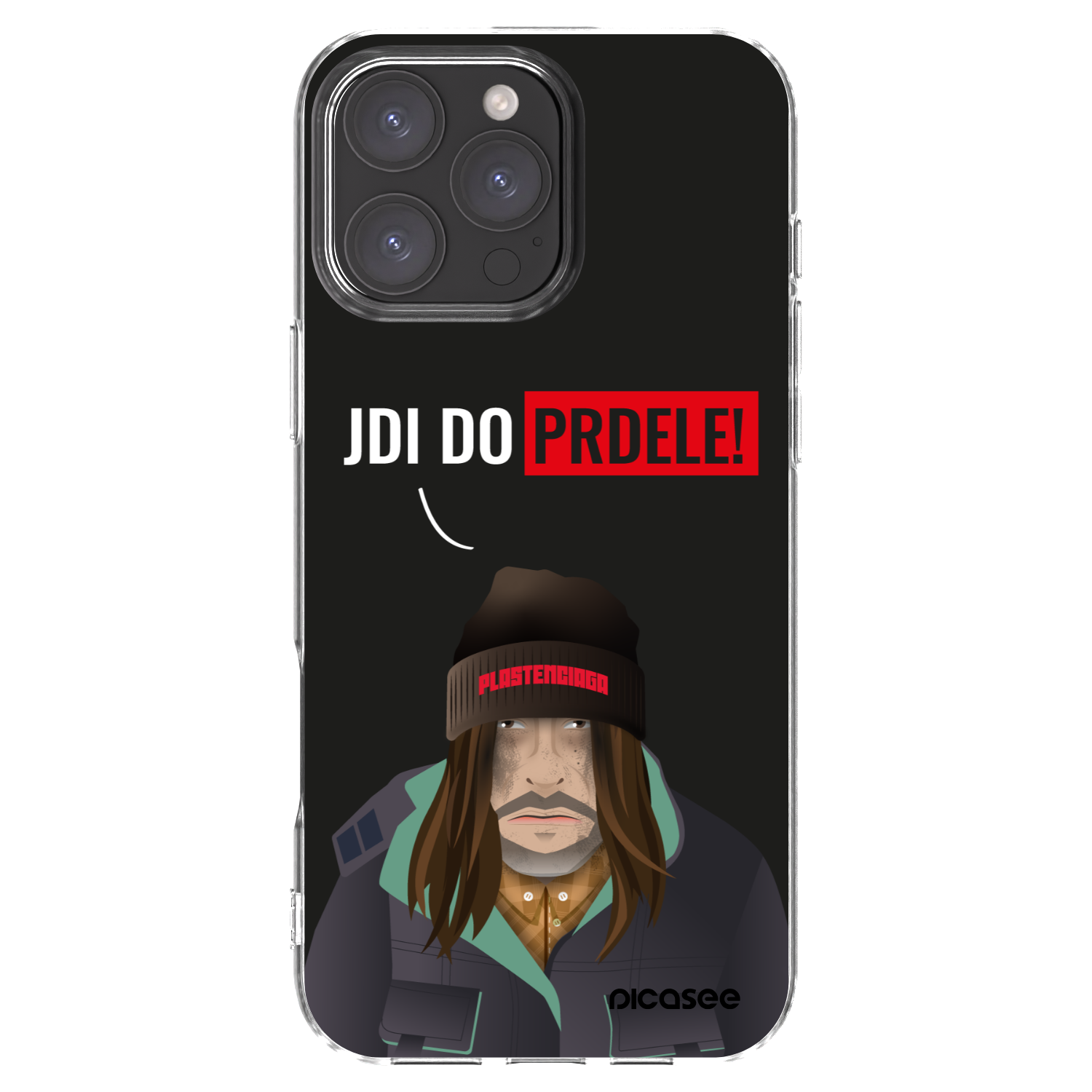 Picasee silikonowe przeźroczyste etui na Apple iPhone 16 Pro Max - Bezďák