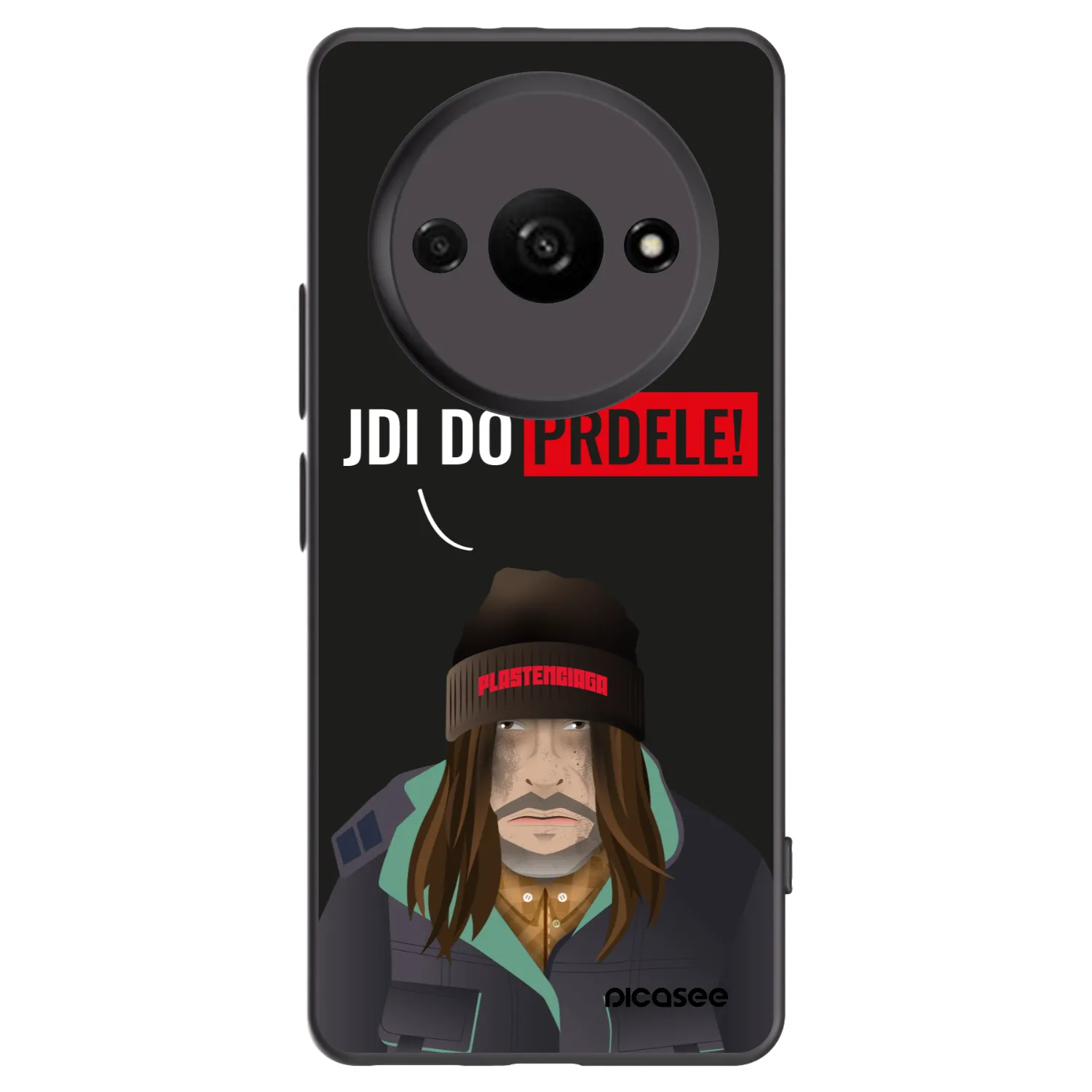Picasee silikonowe czarne etui na Xiaomi Redmi A3 - Bezďák