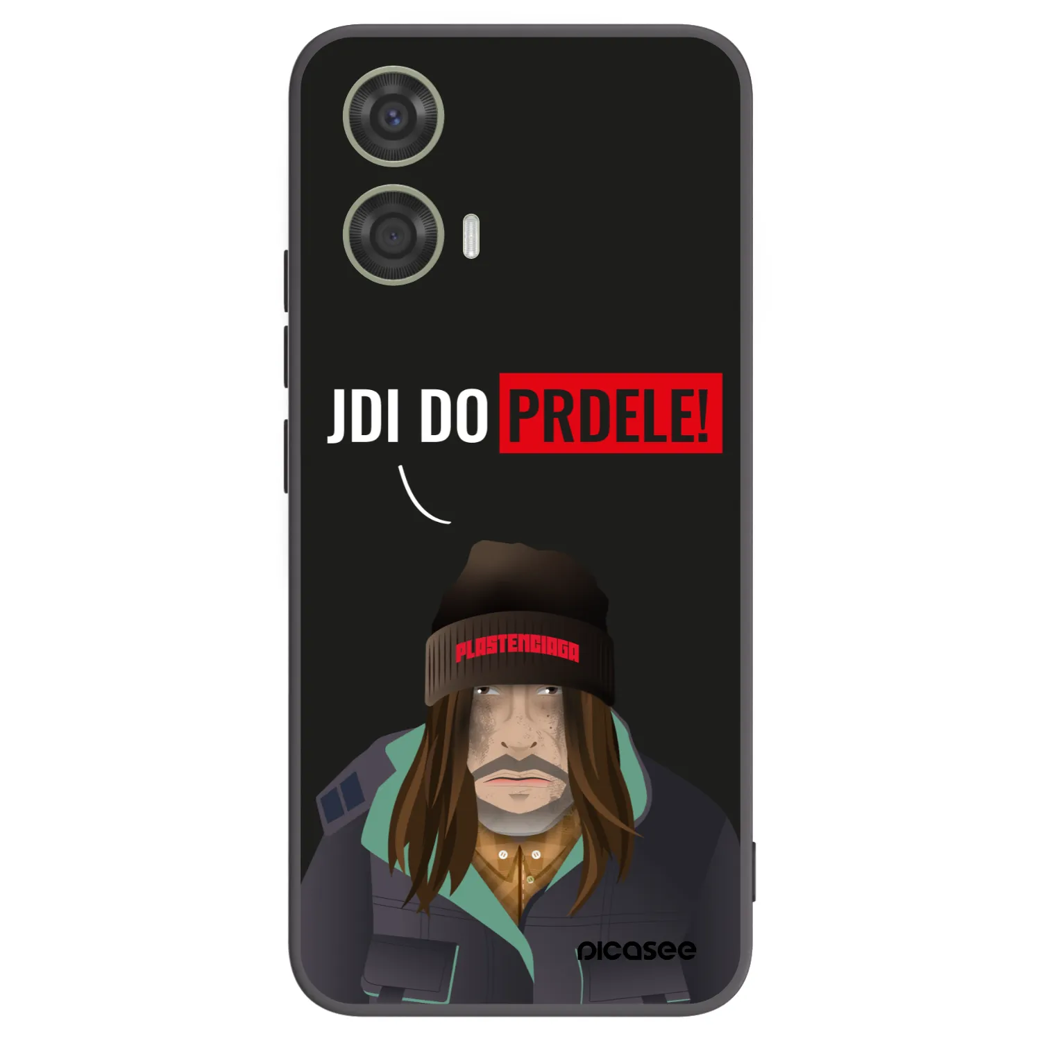 Picasee silikonowe czarne etui na Motorola Moto G24 - Bezďák