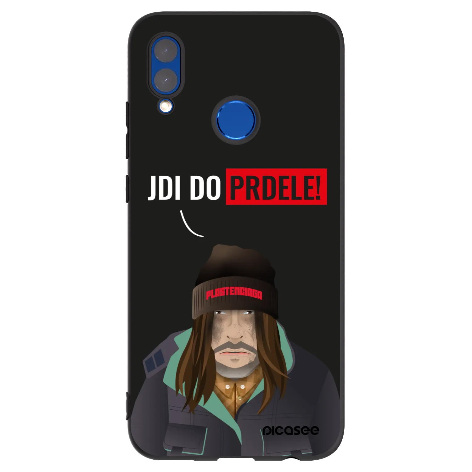 Picasee silikonowe czarne etui na Huawei P Smart 2019 - Bezďák