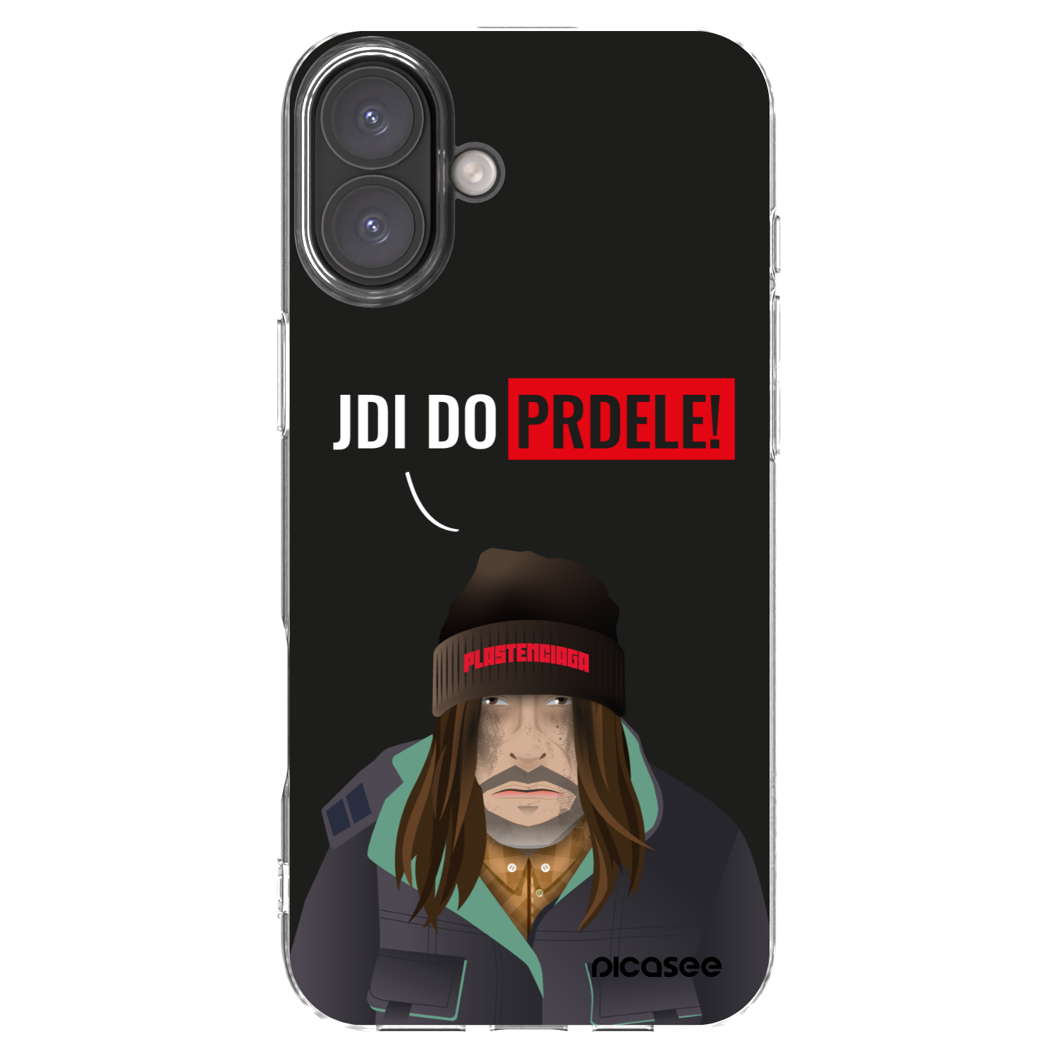 Picasee silikonowe przeźroczyste etui na Apple iPhone 16 Plus - Bezďák