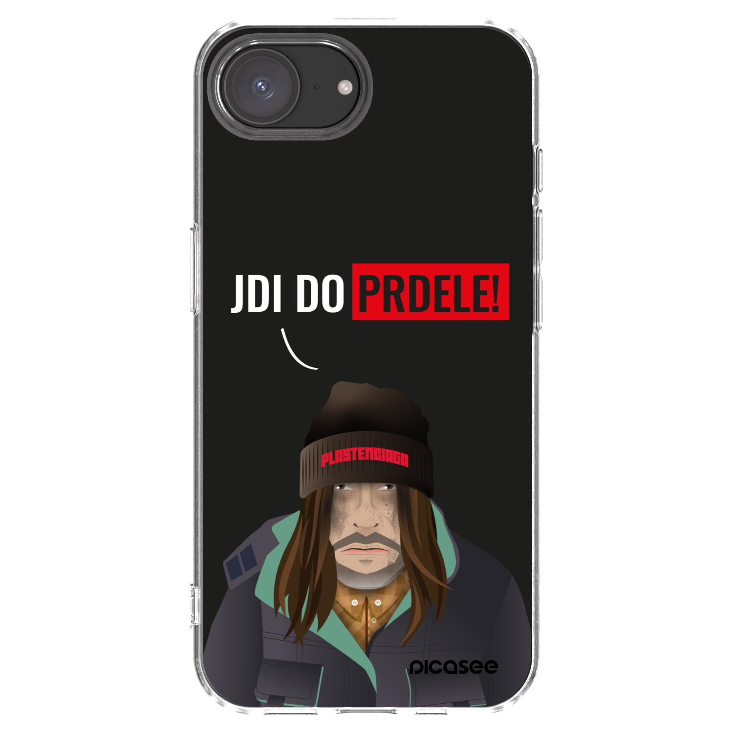 Picasee silikonowe przeźroczyste etui na Apple iPhone 16e - Bezďák