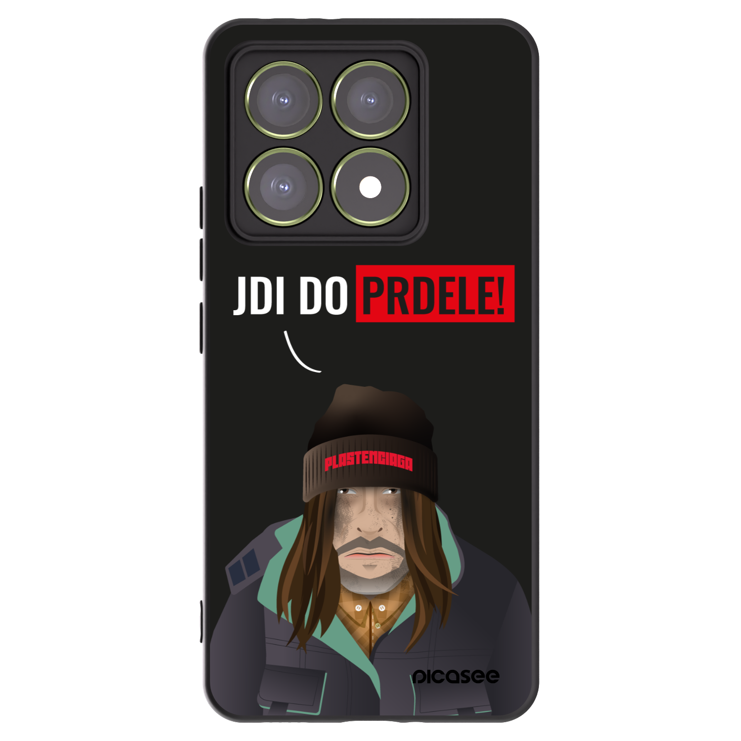 Picasee silikonowe czarne etui na Xiaomi 14T - Bezďák