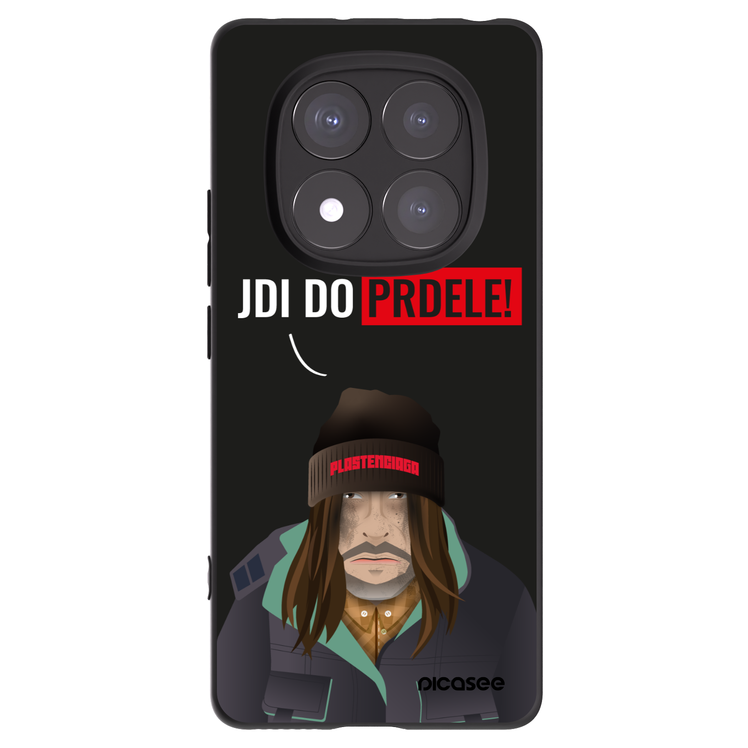 Picasee silikonowe czarne etui na Xiaomi Redmi Note 14 Pro+ 5G - Bezďák
