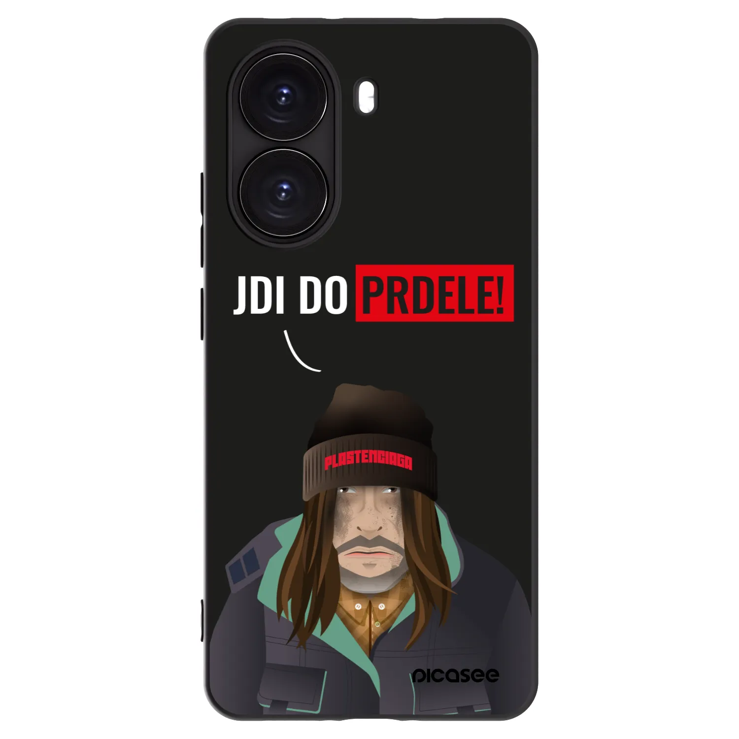 Picasee silikonowe czarne etui na Xiaomi Poco X7 Pro 5G - Bezďák
