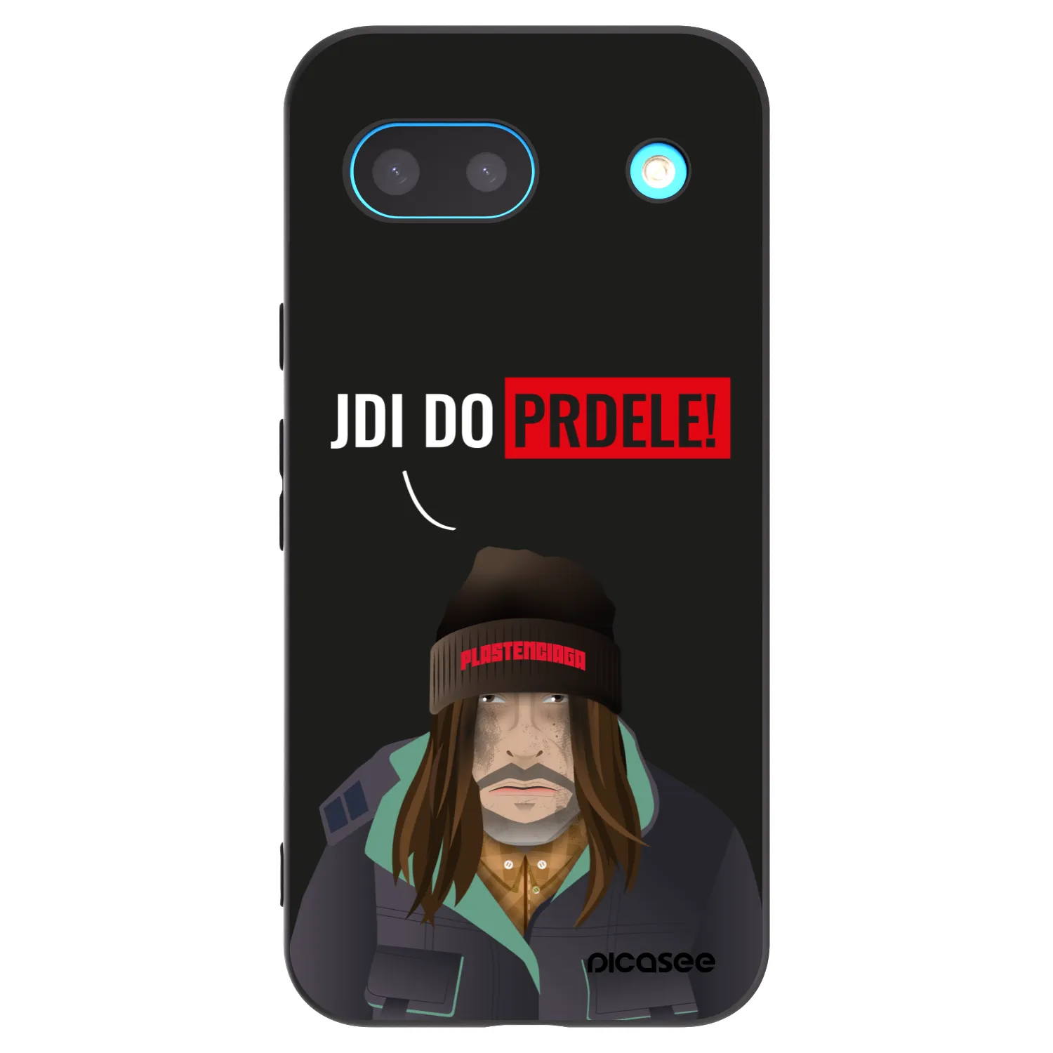 Picasee silikonowe czarne etui na Google Pixel 8a - Bezďák