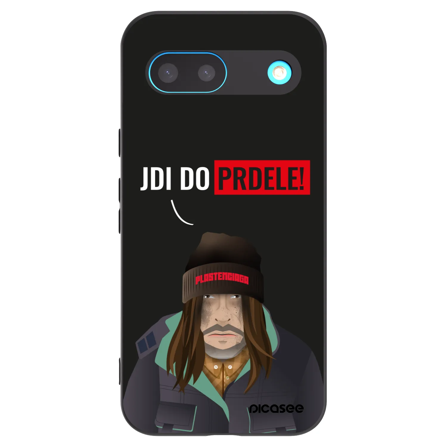 Picasee silikonowe czarne etui na Google Pixel 8 - Bezďák