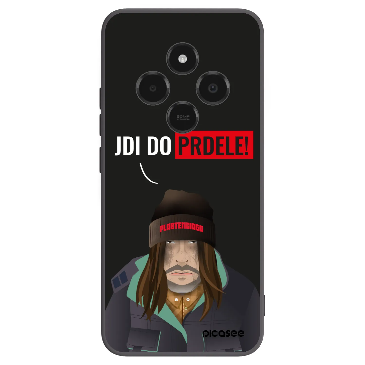 Picasee silikonowe czarne etui na Xiaomi Poco C75 - Bezďák