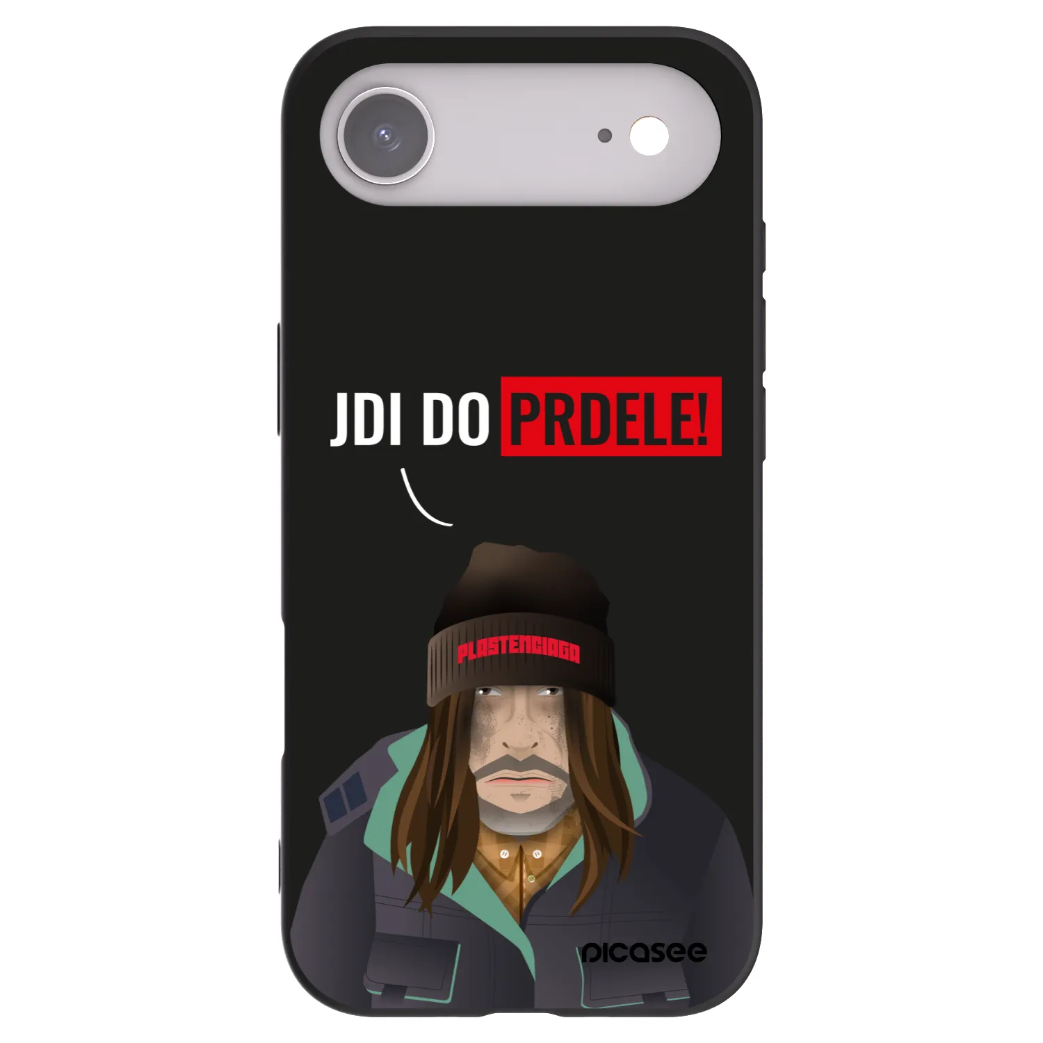 Picasee silikonowe czarne etui na Apple iPhone Air - Bezďák