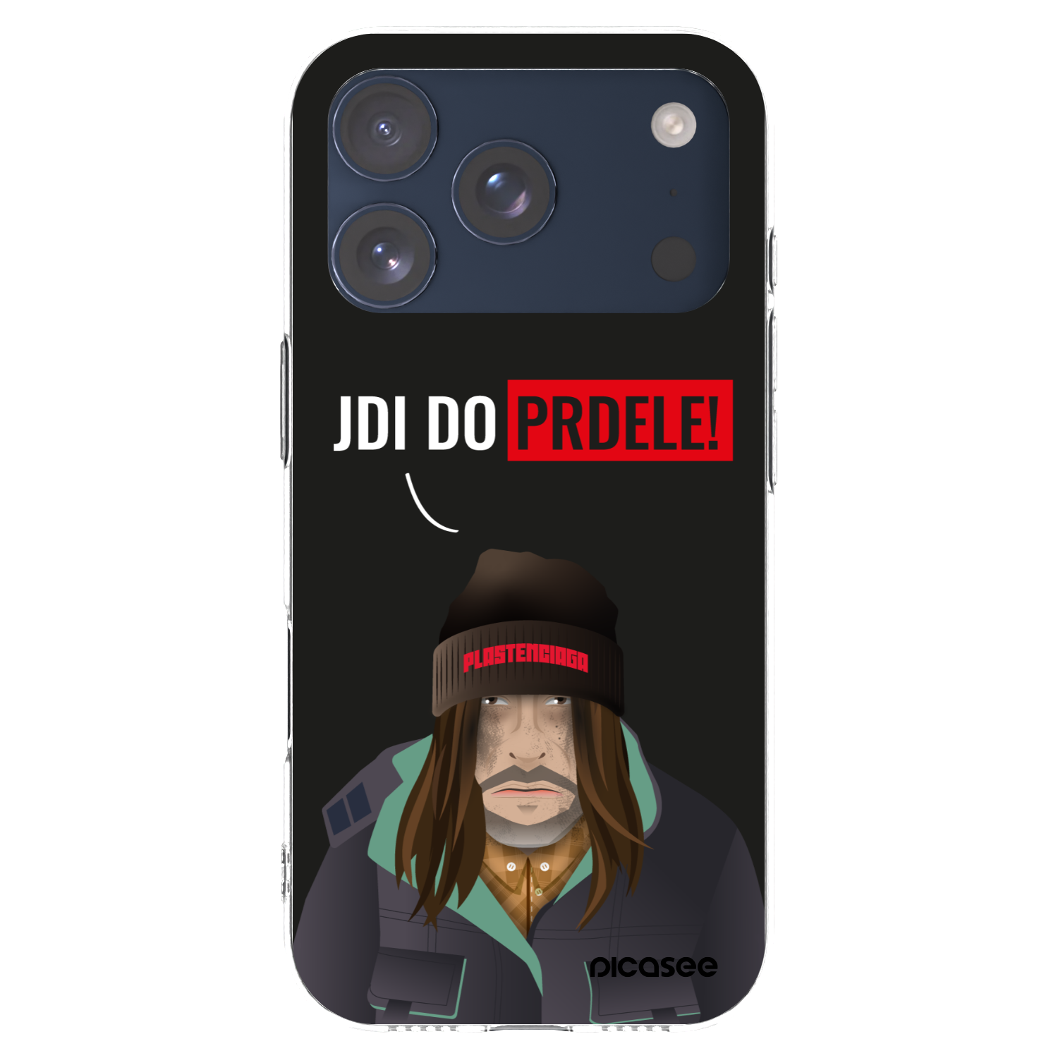 Picasee silikonowe przeźroczyste etui na Apple iPhone 17 Pro - Bezďák