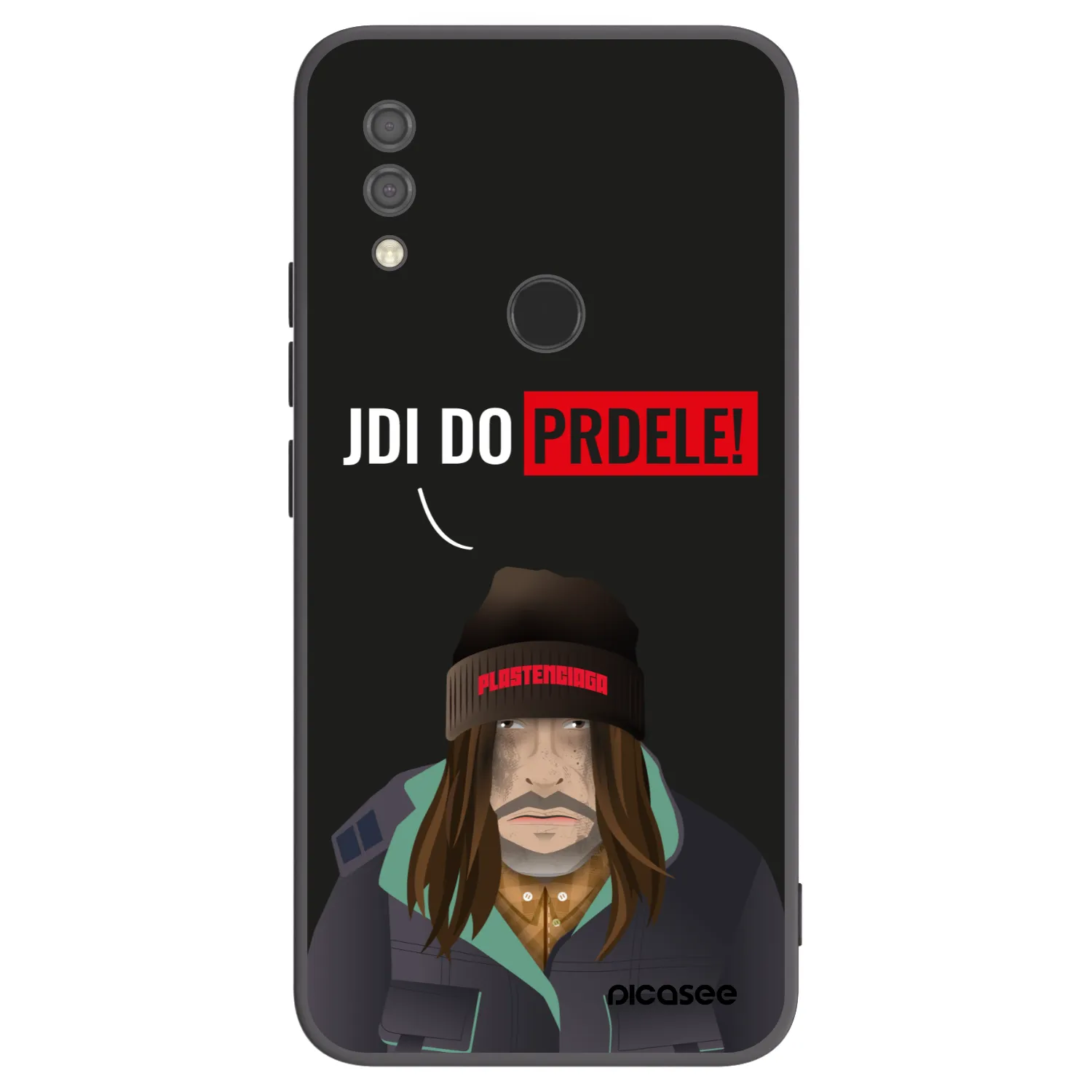 Picasee silikonowe czarne etui na Xiaomi Redmi 7 - Bezďák
