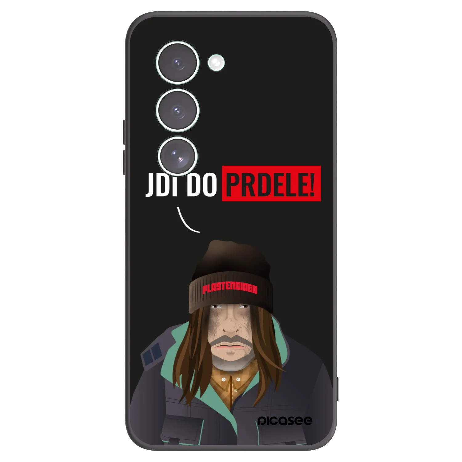 Picasee silikonowe czarne etui na Xiaomi Redmi 15 5G - Bezďák