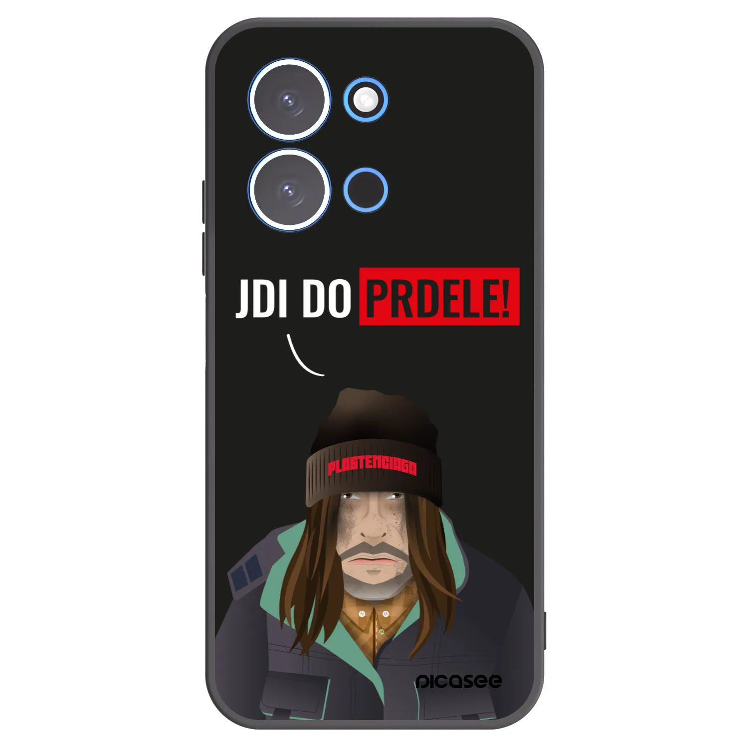 Picasee silikonowe czarne etui na Xiaomi Redmi 15C 4G - Bezďák