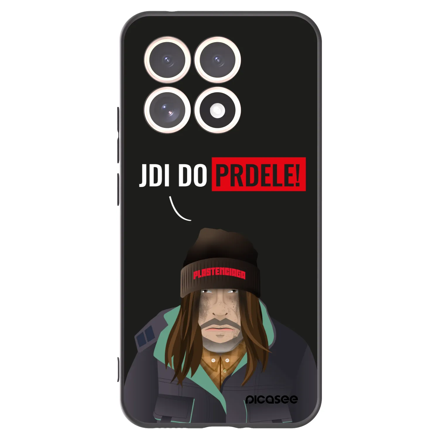 Picasee silikonowe czarne etui na Xiaomi 15T - Bezďák