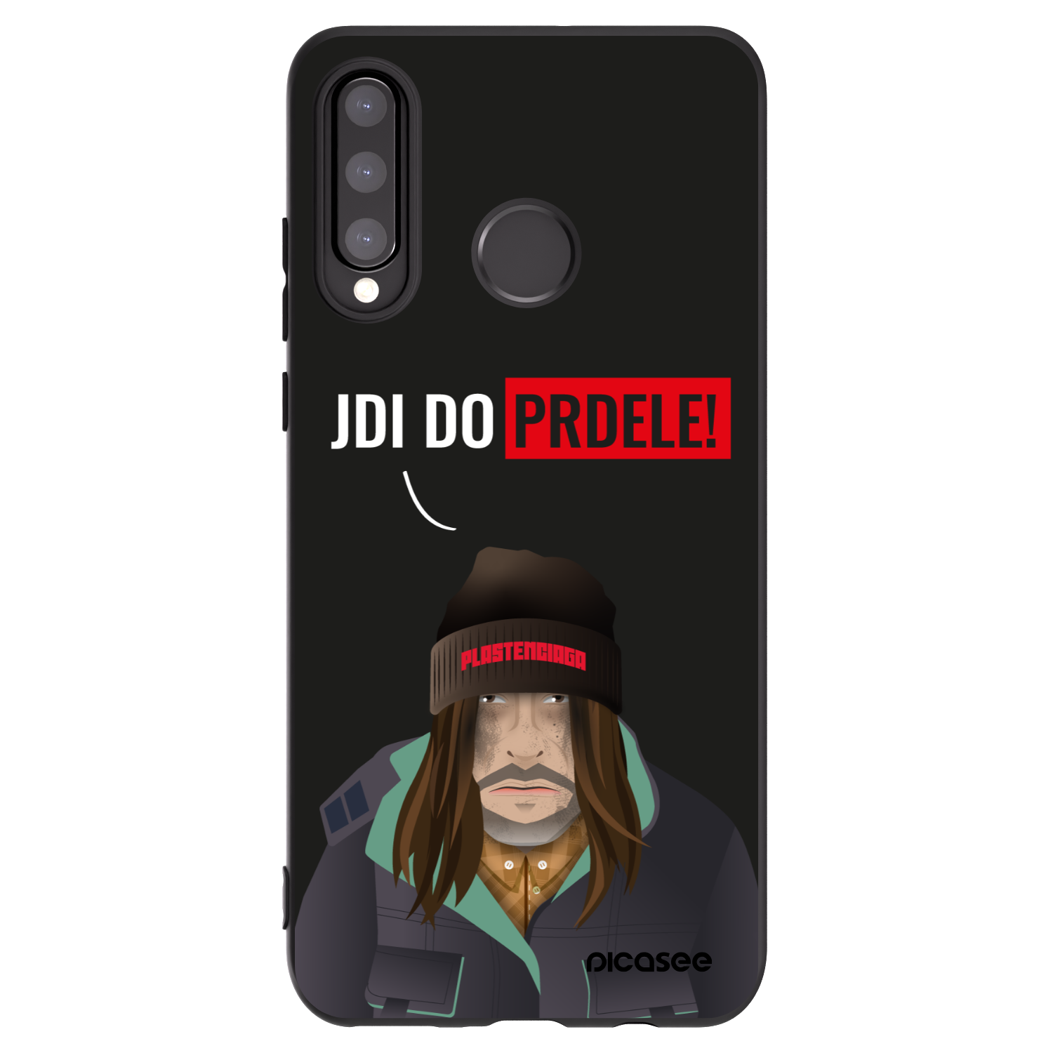 Picasee silikonowe czarne etui na Huawei P30 Lite - Bezďák