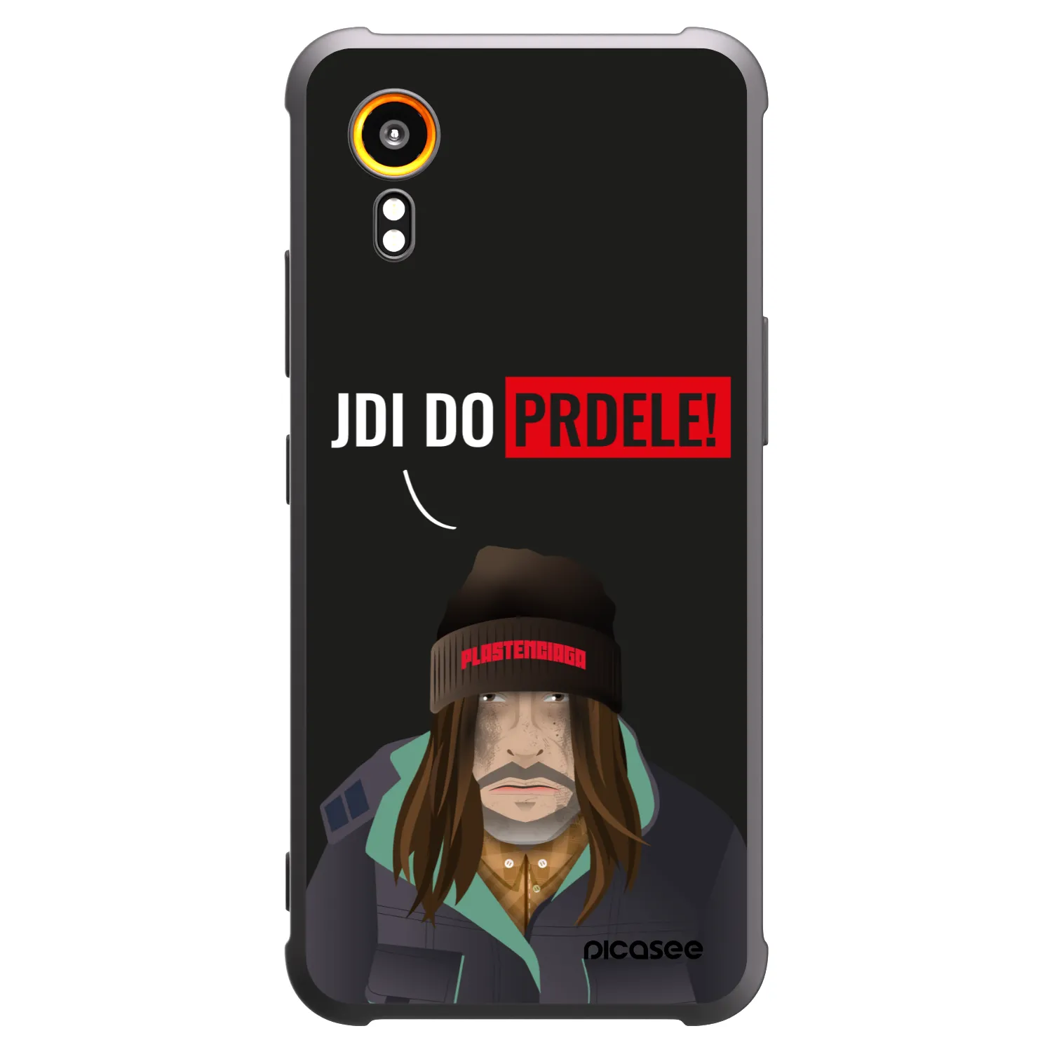 Picasee silikonowe czarne etui na Samsung Galaxy Xcover 7 - Bezďák