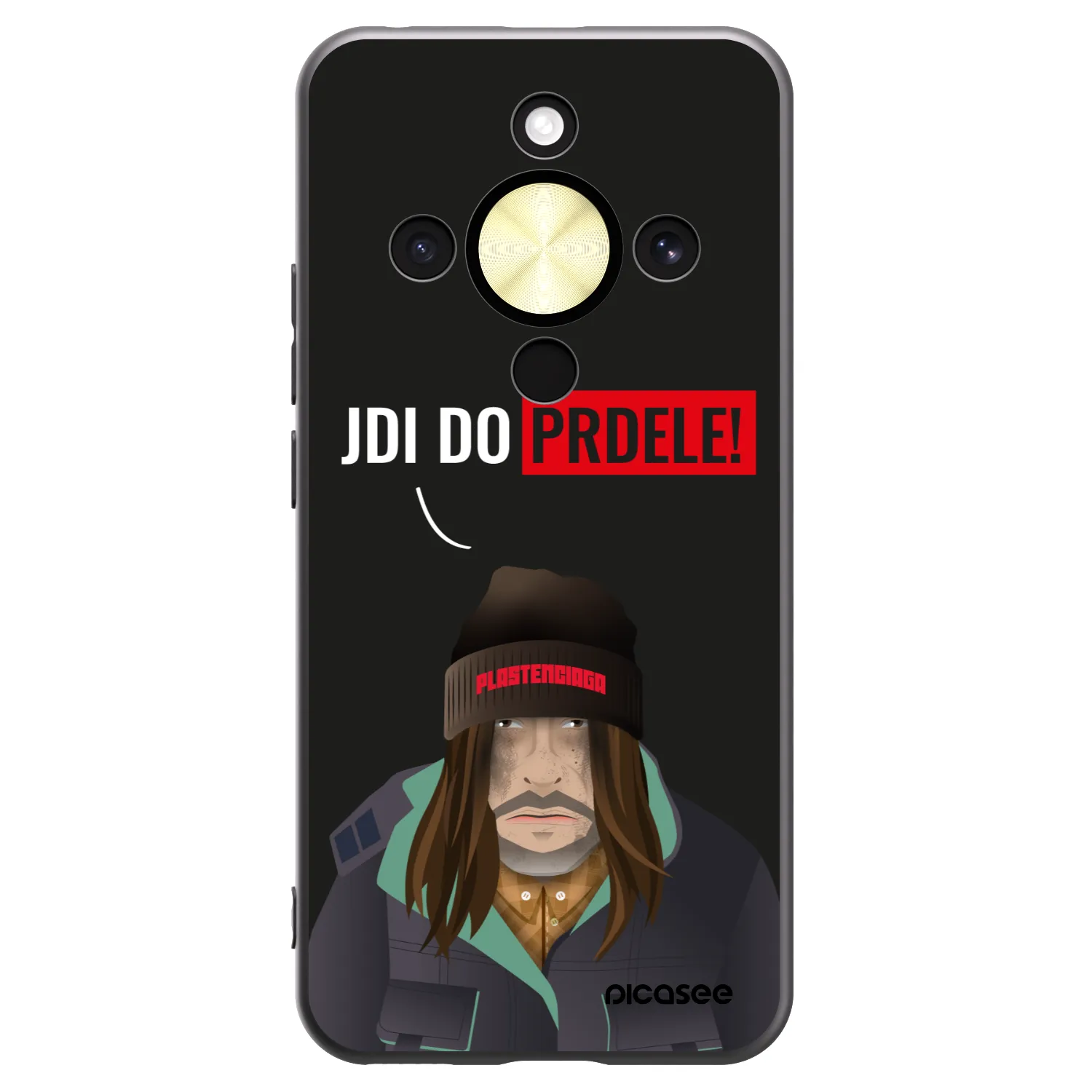 Picasee silikonowe czarne etui na Honor Magic8 Lite 5G - Bezďák