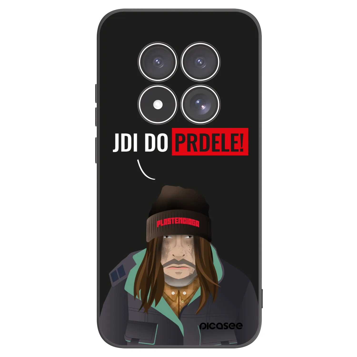 Picasee silikonowe czarne etui na Xiaomi Redmi Note 15 Pro 5G - Bezďák