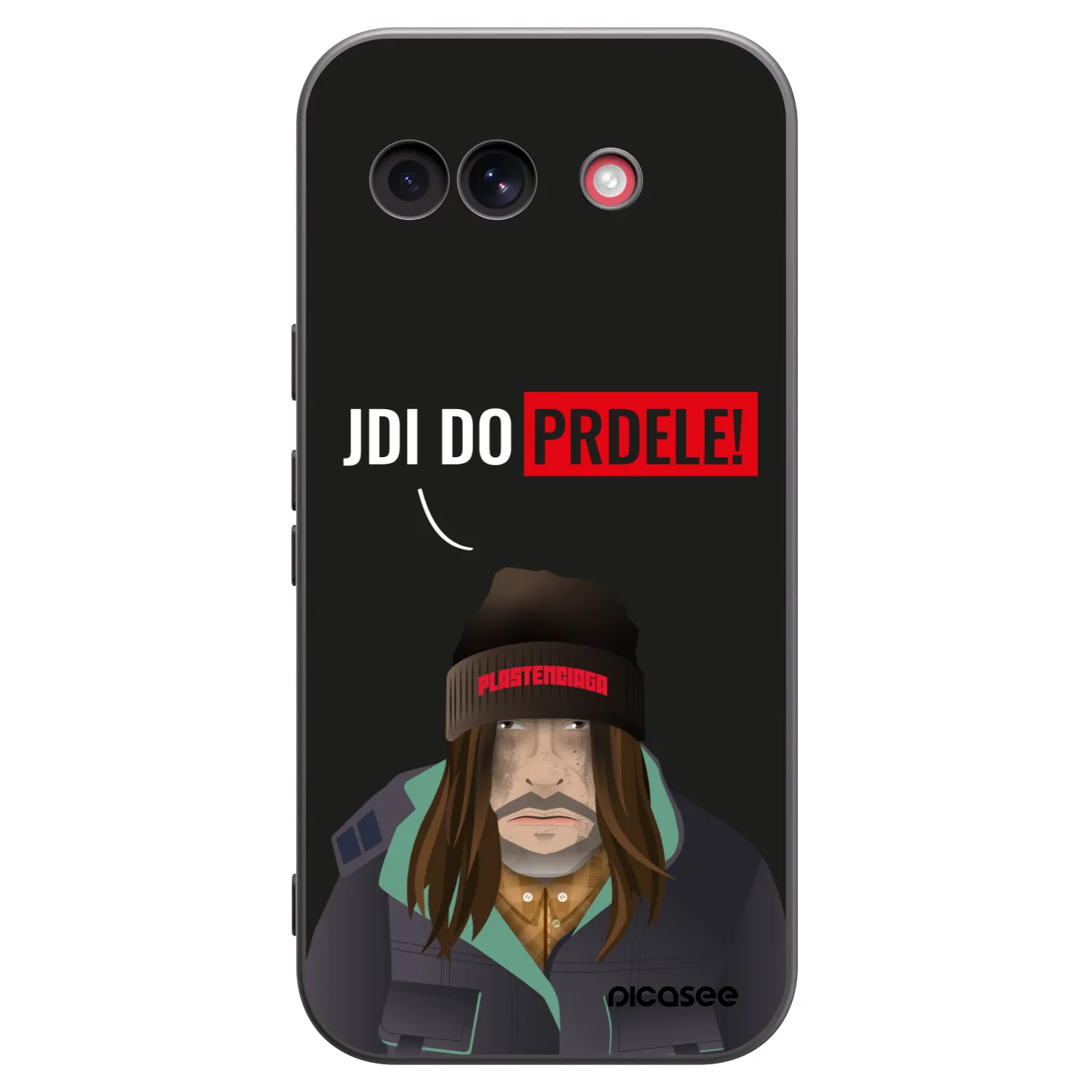 Picasee silikonowe czarne etui na Google Pixel 10a - Bezďák