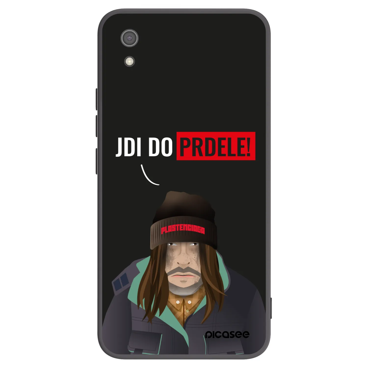 Picasee silikonowe czarne etui na Xiaomi Redmi 7A - Bezďák